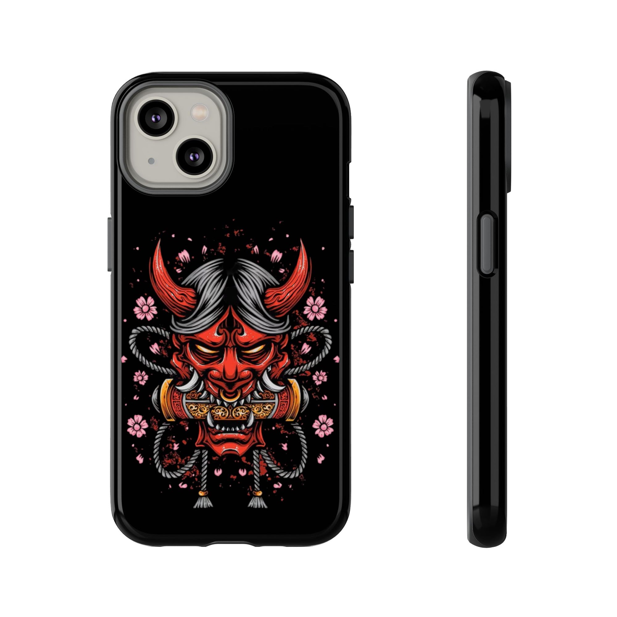 Tough Cases: Fierce Demon Phone Case, Edgy Phone Cover, Protect Your Device, Gift for Anime Fans, Unique Artwork Case