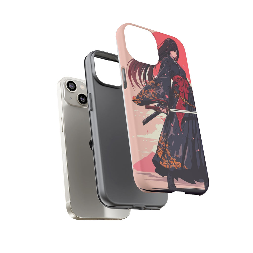 Stylish Phone Case with Warrior Design, Tough Phone Cover for Anime Lovers, Gift for Gamers, Cute Phone Accessories, Unique Tech Gifts