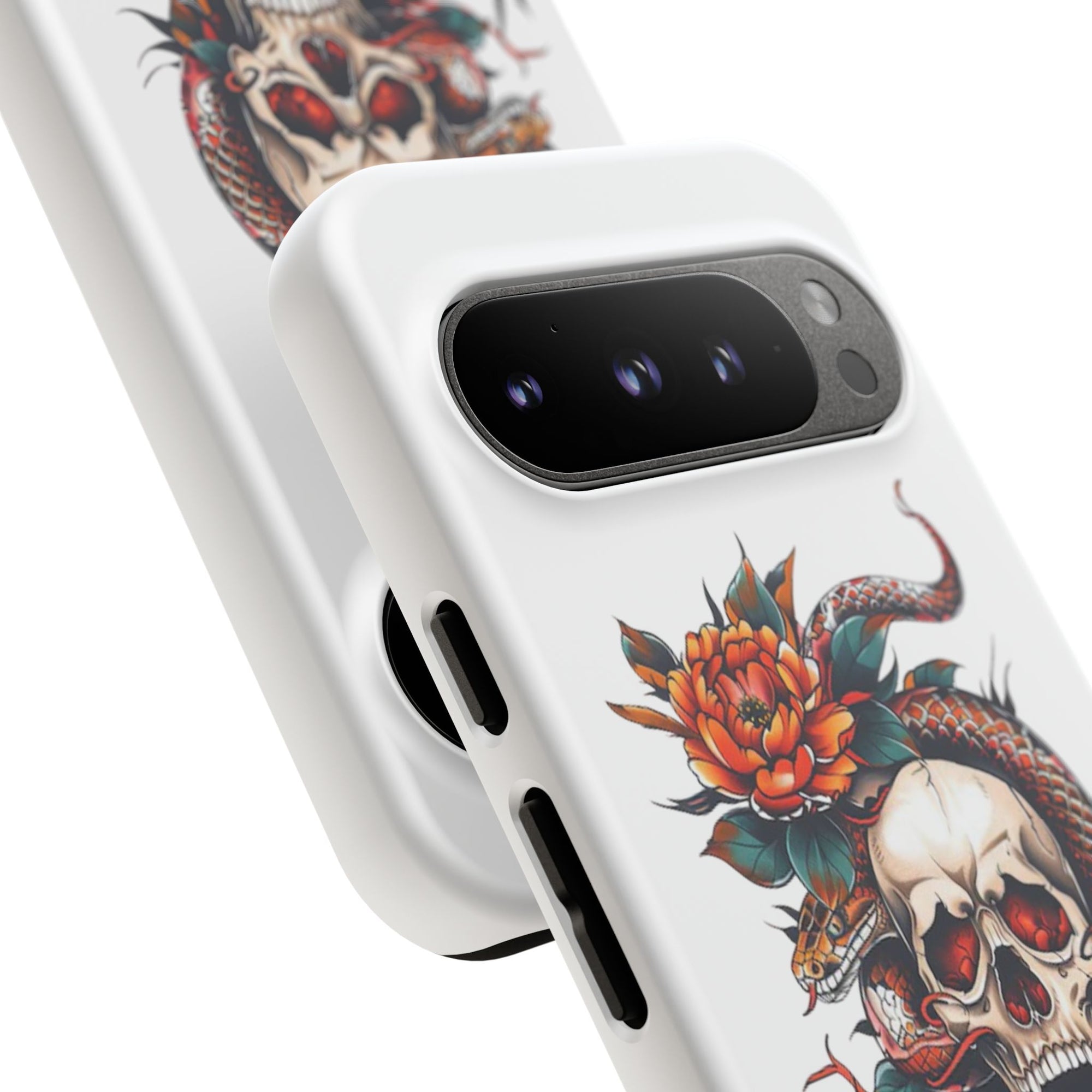 Tough Cases: Skull and Snake Phone Cases, Edgy Accessories, Alternative Fashion, Quirky Gift Ideas, Gothic Style
