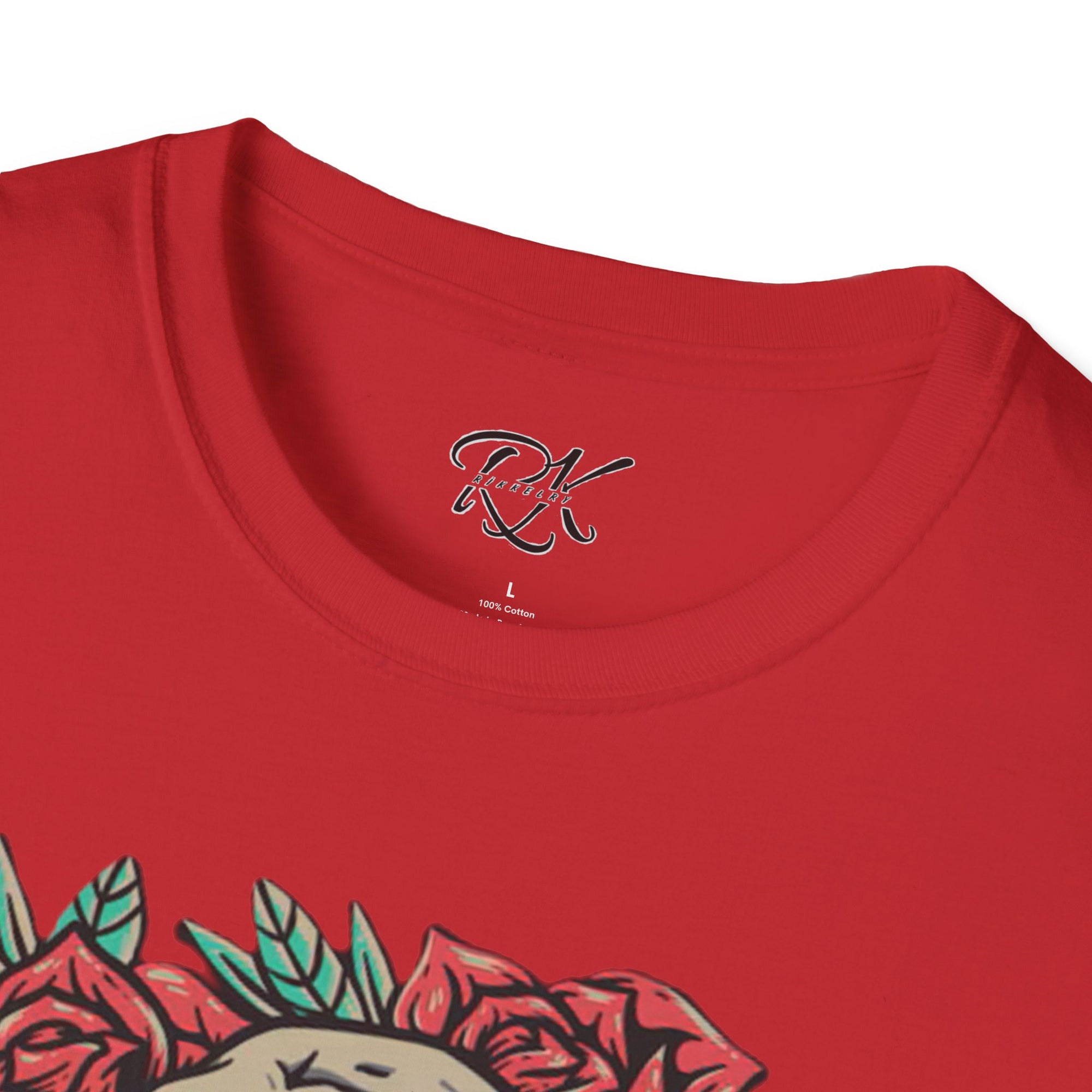 Skull & Roses Graphic T-Shirt | Edgy Casual Wear, Halloween Outfit, Gift for Friends, Festival Style, Unisex Shirt