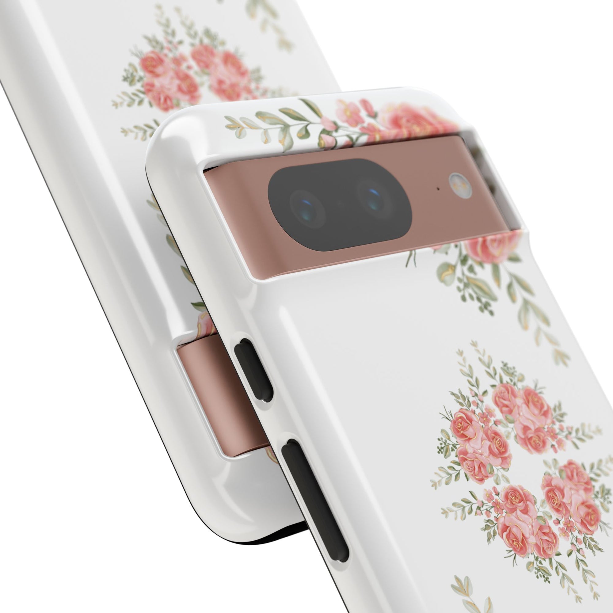 Floral Phone Case, Tough iPhone Case, Rose Design Case, Gift for Her, Floral Phone Cover