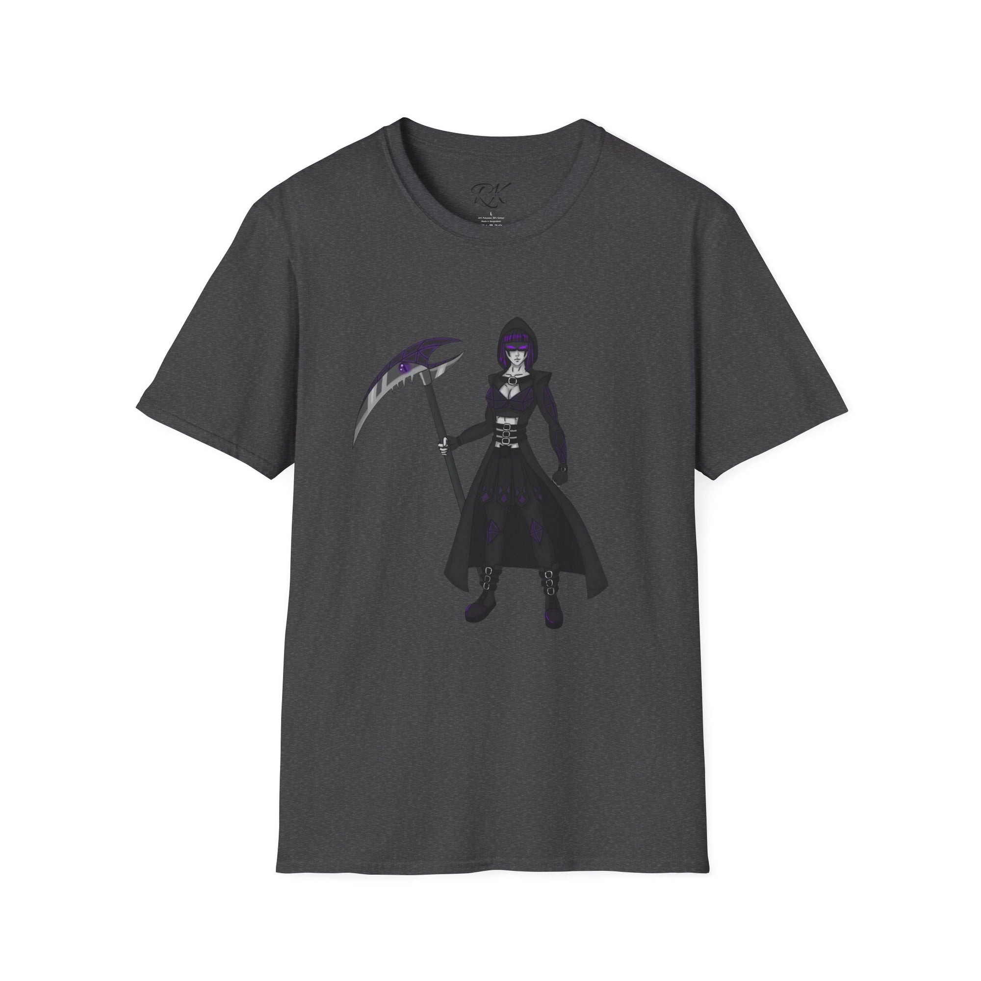Gothic Fantasy T-Shirt, Unisex Softstyle Tee, Halloween Costume, Creepy Graphic Tee, Gift for Gamers, Unique Graphic Shirt