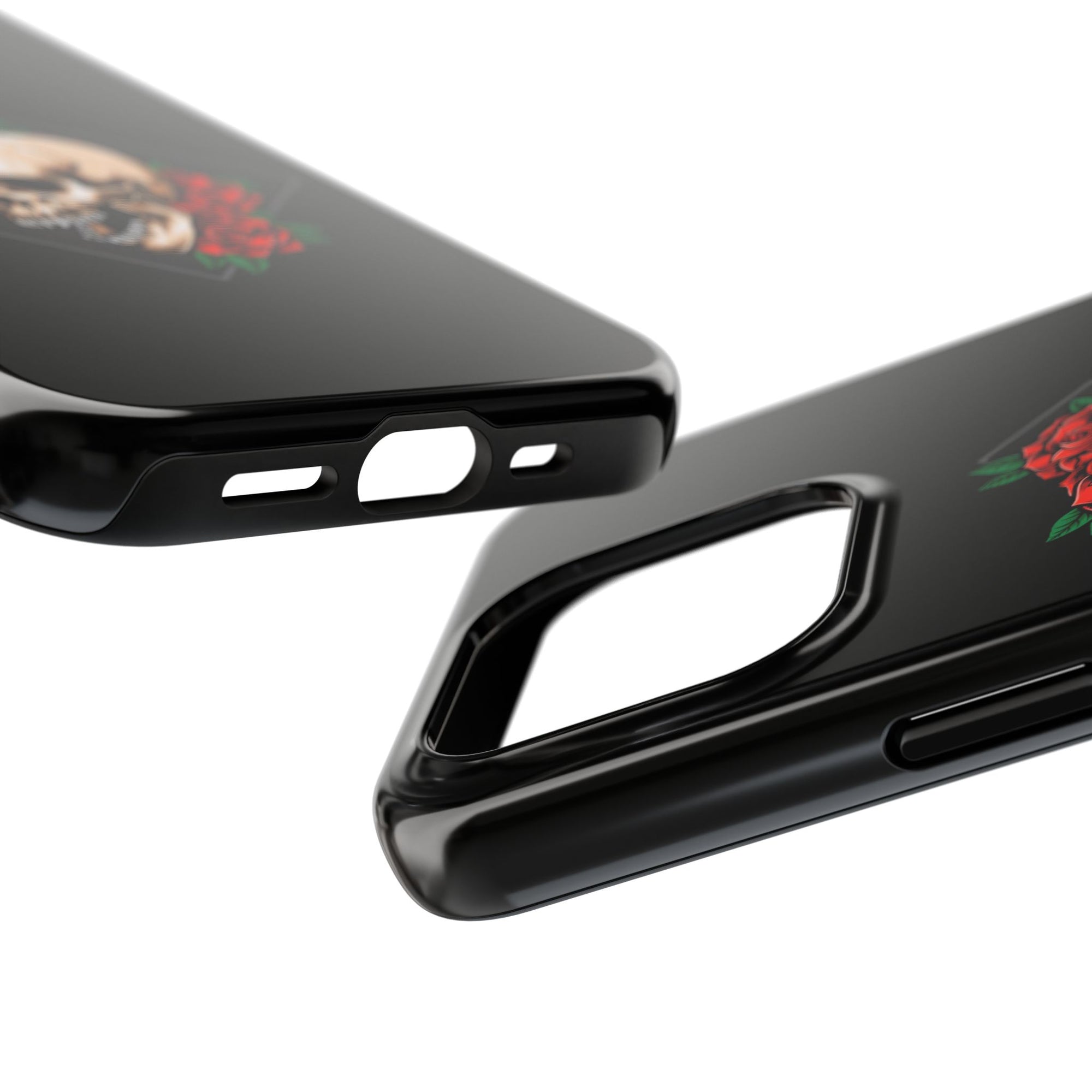 Tough Phone Cases with Skull and Roses Design | Edgy Protection, iPhone & Android Covers, Gothic Gifts, Unique Phone Accessories
