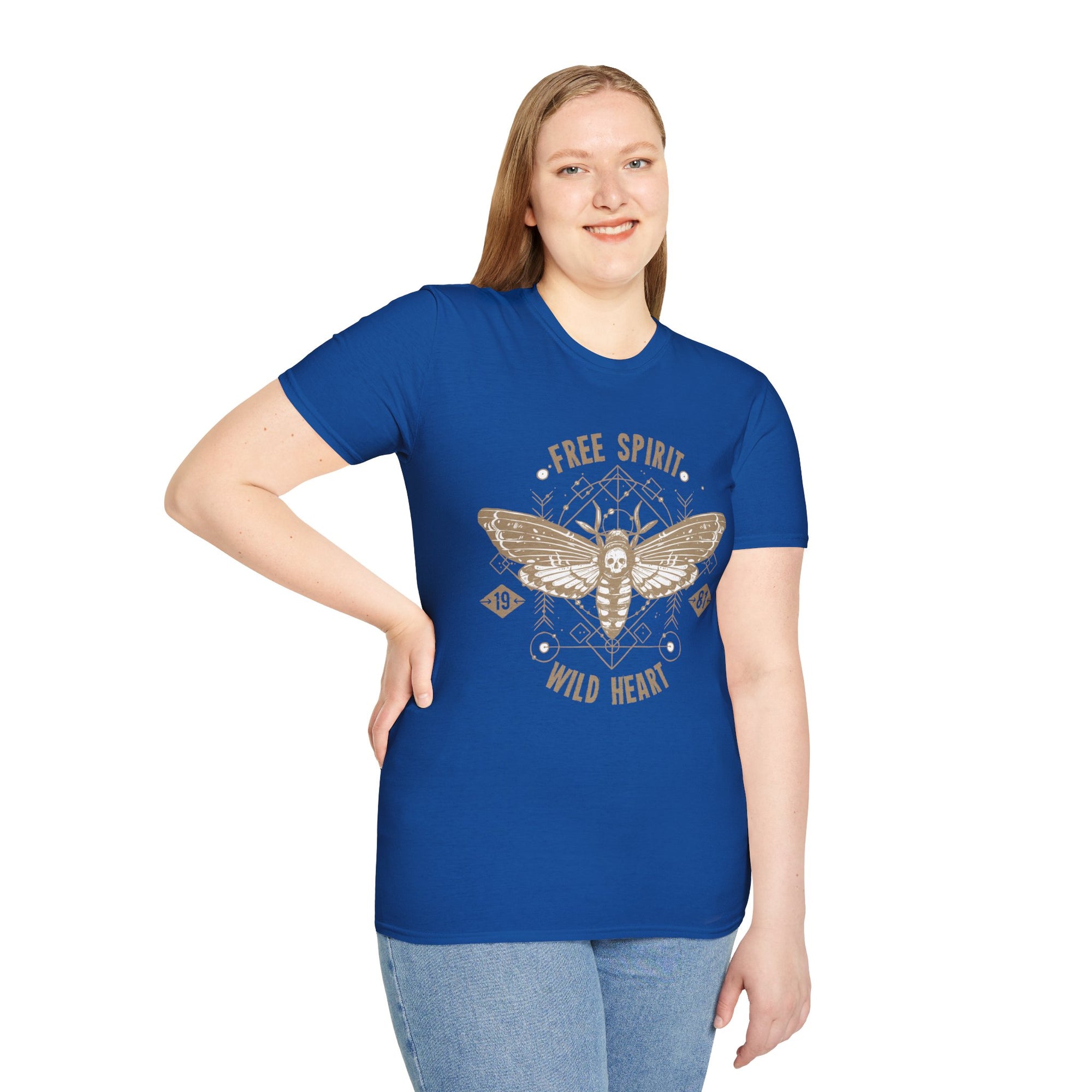 Free Spirit Wild Heart Unisex T-Shirt, Boho Graphic Tee, Nature Lover Shirt, Gift for Adventurers, Casual Wear, Everyday Comfort