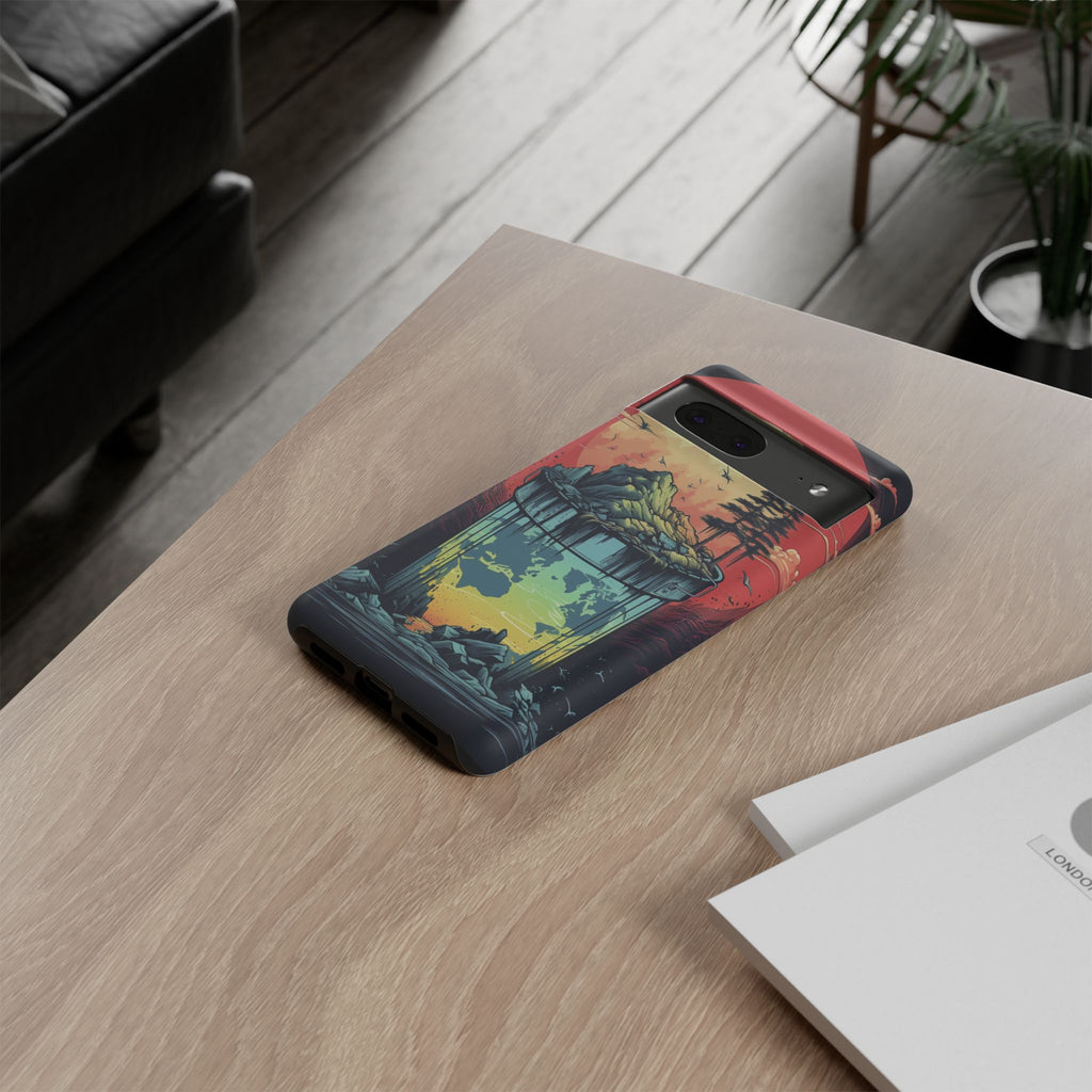 Vibrant Nature-Themed Phone Case, Tough Cases for Adventurers, Eco-Friendly, Trendy Phone Accessory, Great Gift for Nature Lovers