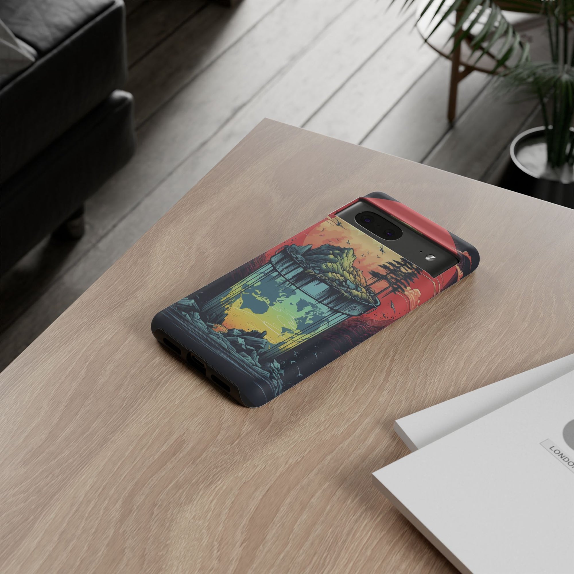 Vibrant Nature-Themed Phone Case, Tough Cases for Adventurers, Eco-Friendly, Trendy Phone Accessory, Great Gift for Nature Lovers