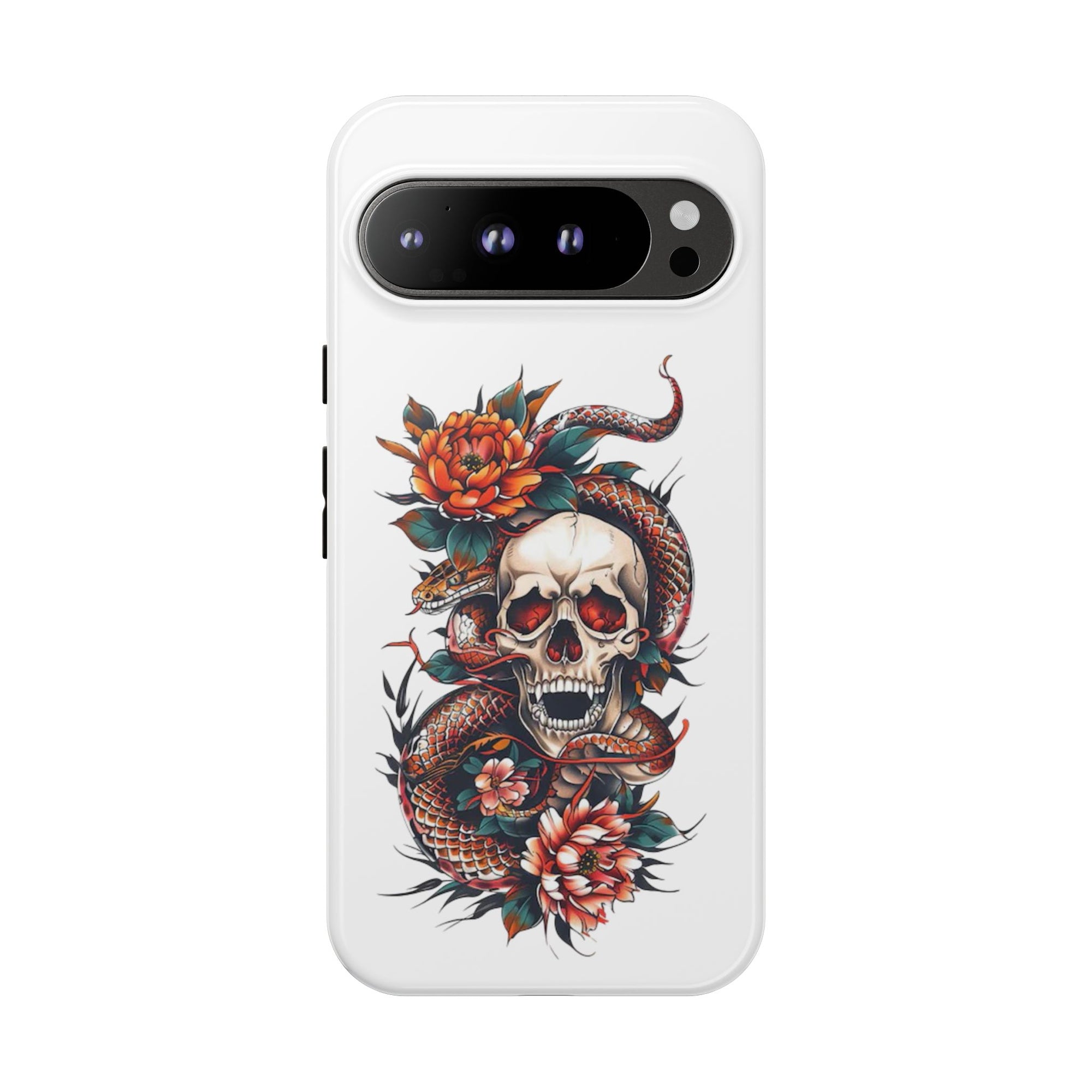 Tough Cases: Skull and Snake Phone Cases, Edgy Accessories, Alternative Fashion, Quirky Gift Ideas, Gothic Style