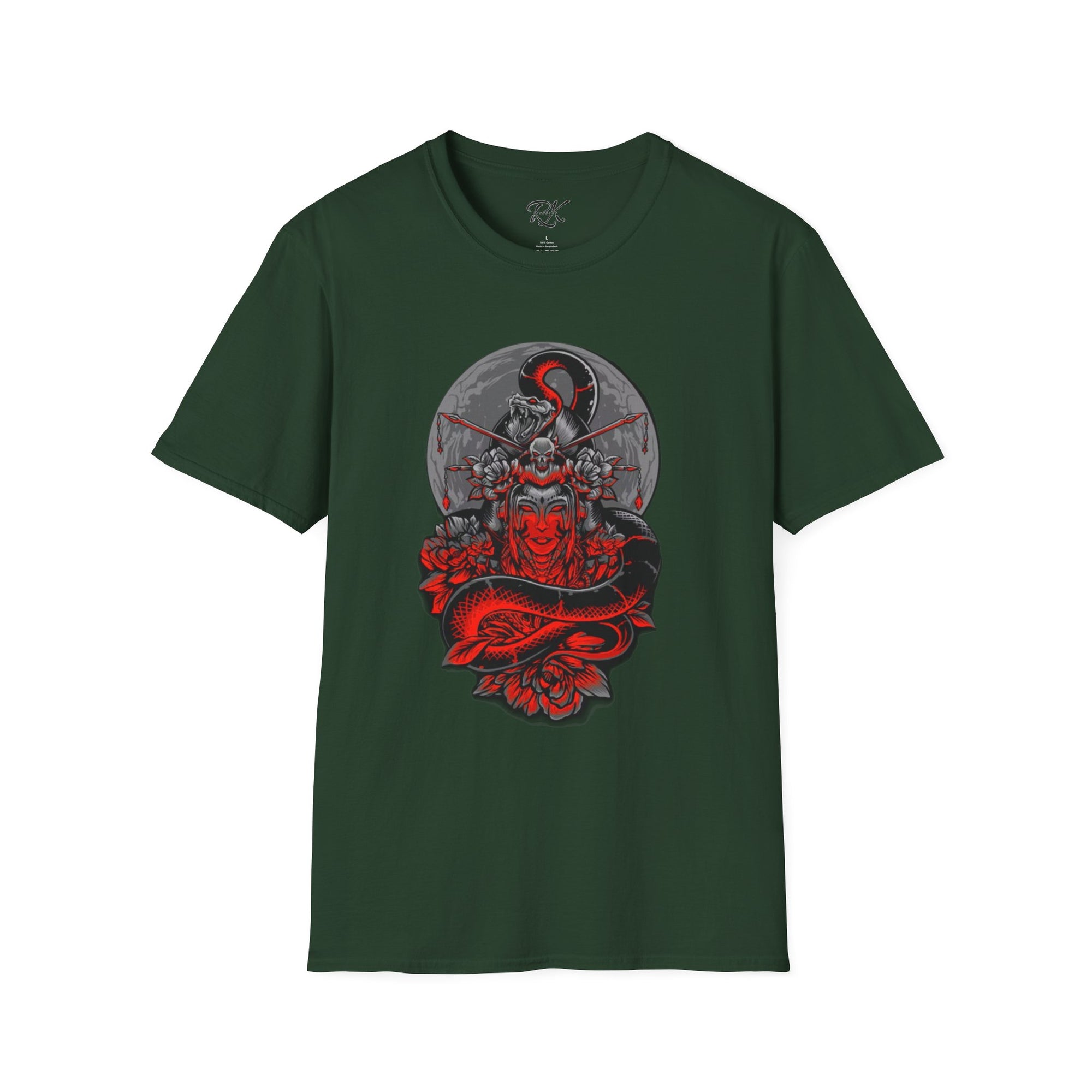 Warrior Spirit Unisex Softstyle T-Shirt, Graphic Tee, Trendy Streetwear, Gifts for Him, Casual Wear, Unique Design