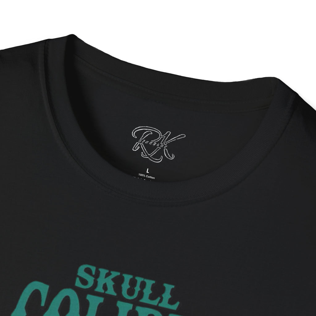 Skull & Roses Unisex T-Shirt, Casual Graphic Tee, Boho Shirt, Unique Gift, Festival Wear, Everyday Style