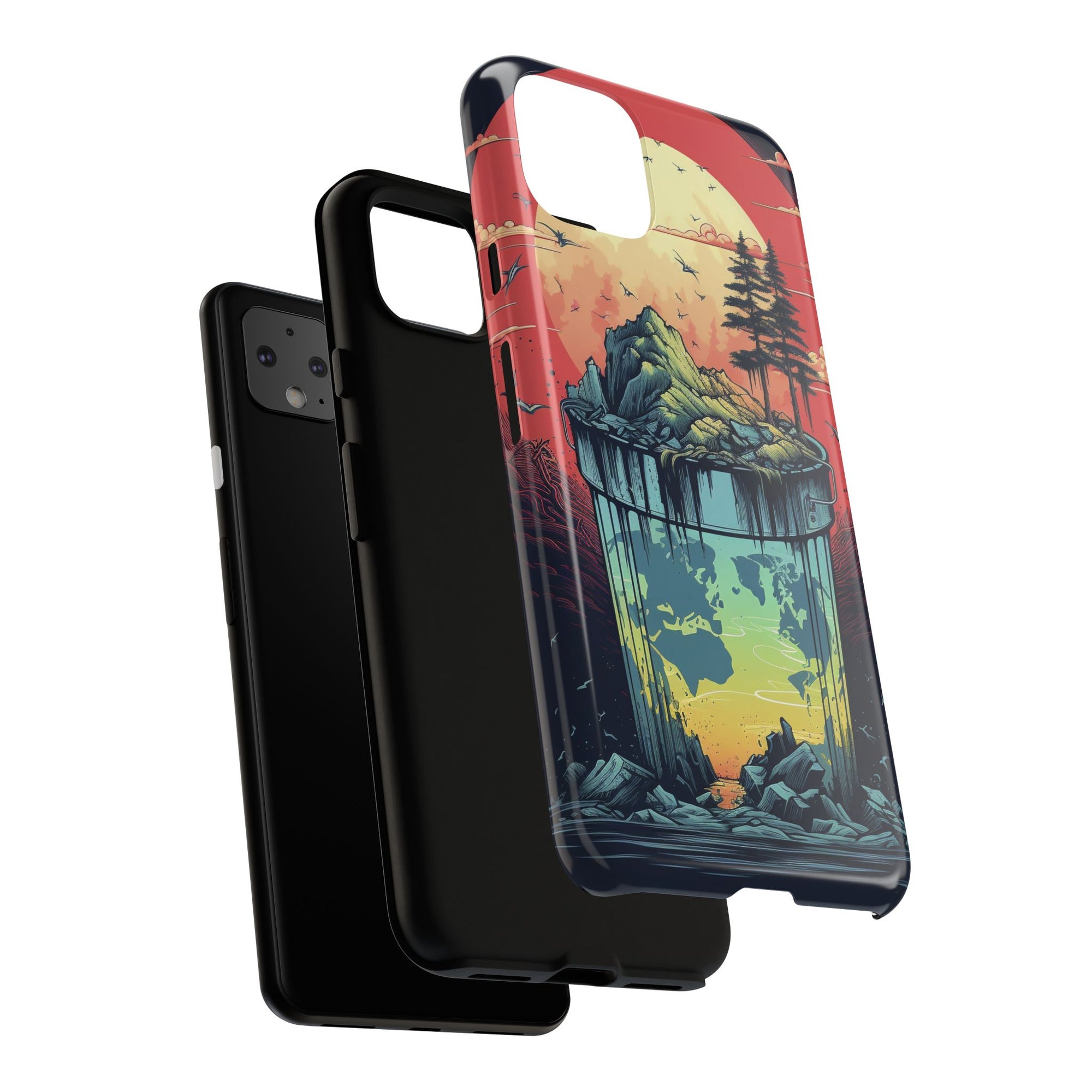 Vibrant Nature-Themed Phone Case, Tough Cases for Adventurers, Eco-Friendly, Trendy Phone Accessory, Great Gift for Nature Lovers
