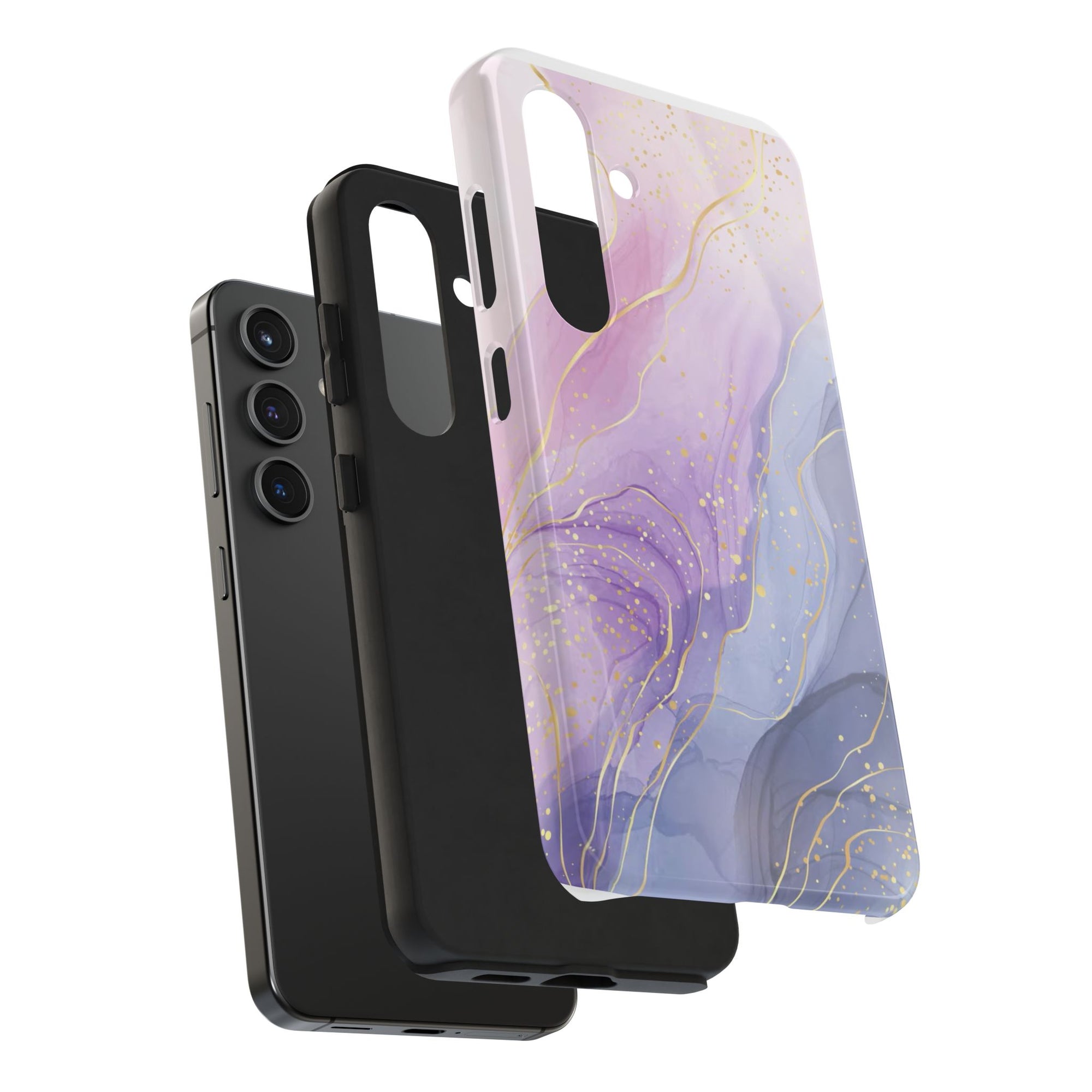 Elegant Abstract Tough Phone Cases for Stylish Protection, Gift for Her, Phone Accessories, Lavender Marble Design, Phone Cover for [...]