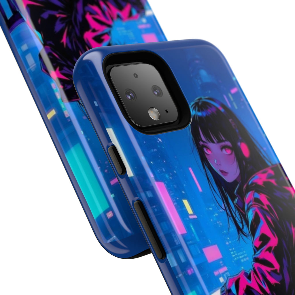 Futuristic Phone Case, Cyberpunk Aesthetic, Tough Phone Cover, Urban Style, Gift for Tech Lovers, Unique Phone Accessories, Streetwear [...]