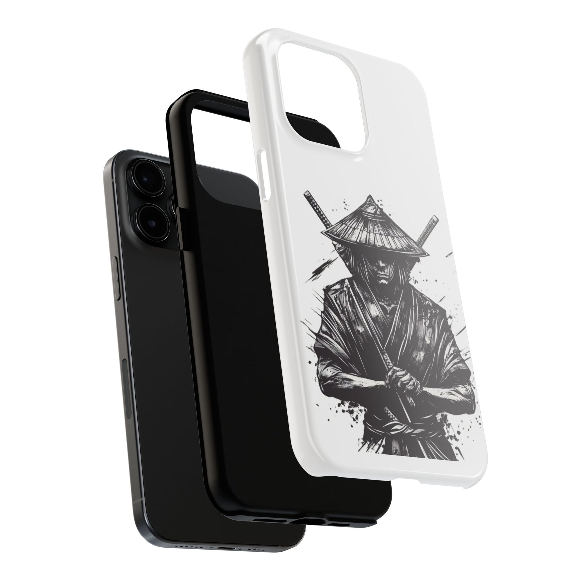 Samurai Tough Phone Cases, Rugged Smartphone Accessories, Durable Covers for Men, Unique Gifts for Him, Japanese Warrior Design