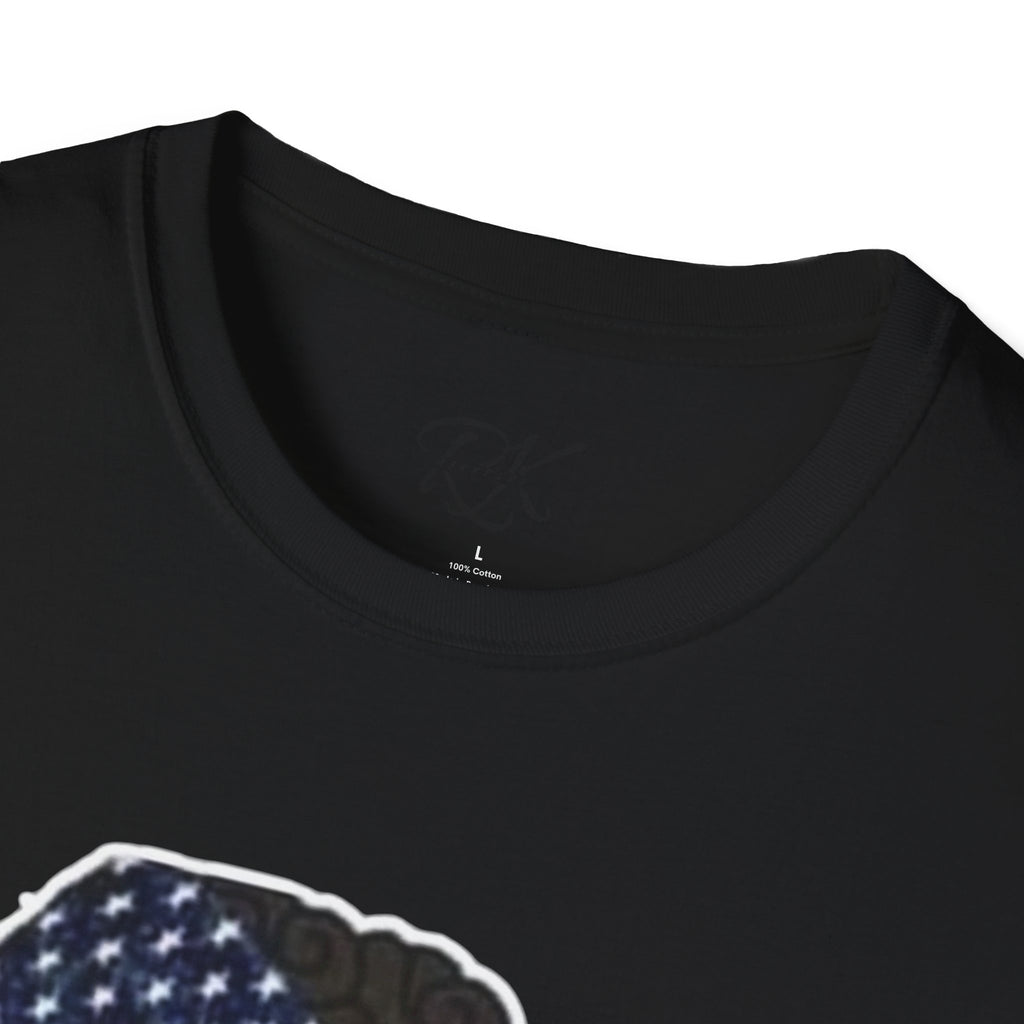Patriotic Graphic T-Shirt, Unisex Softstyle Tee, Independence Day Gift, Freedom Apparel, Americana Clothing