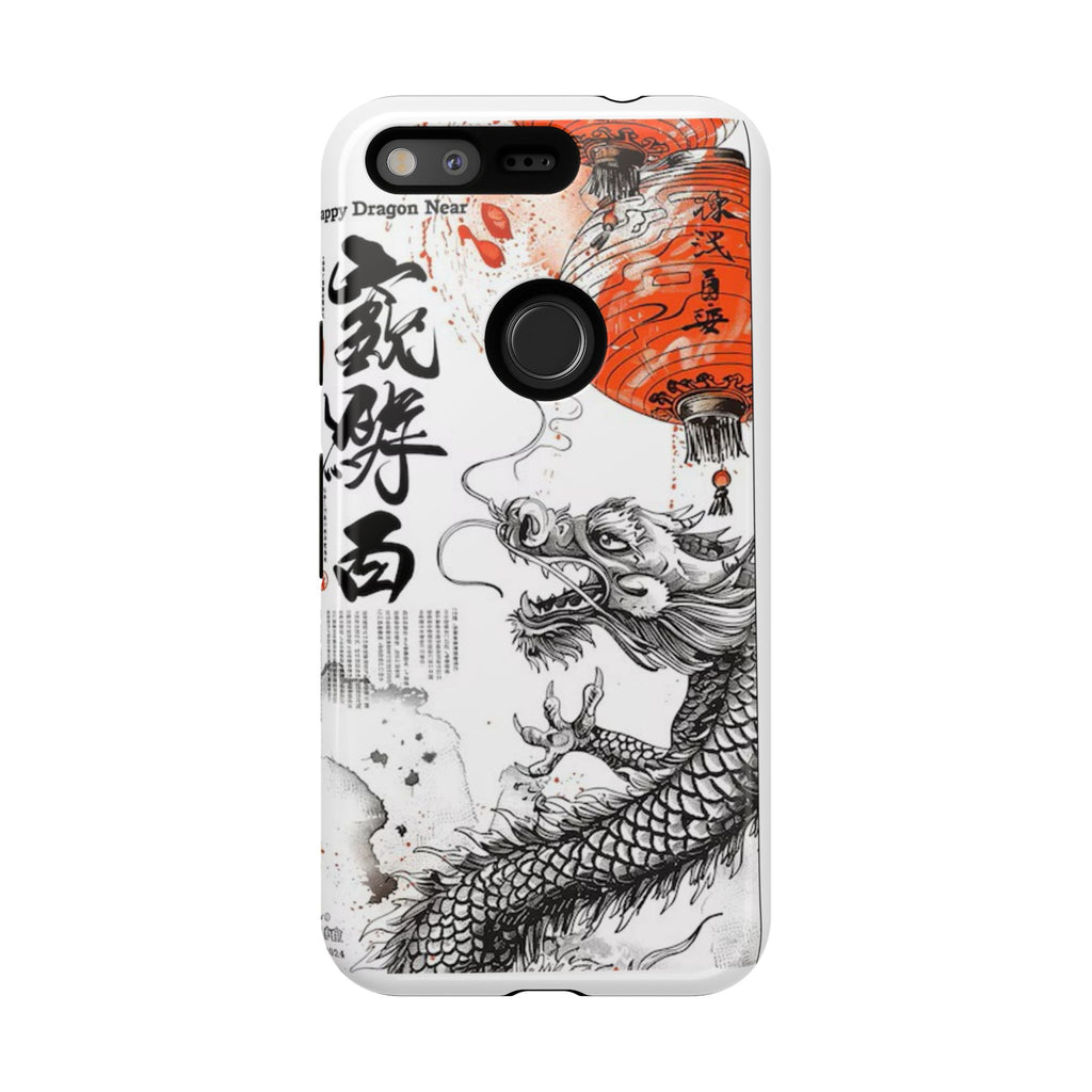 Dragon Design Phone Case, Tough Cases with Chinese Art for Unique Style, Gift for Art Lovers, Phone Protection, Trendy Accessories