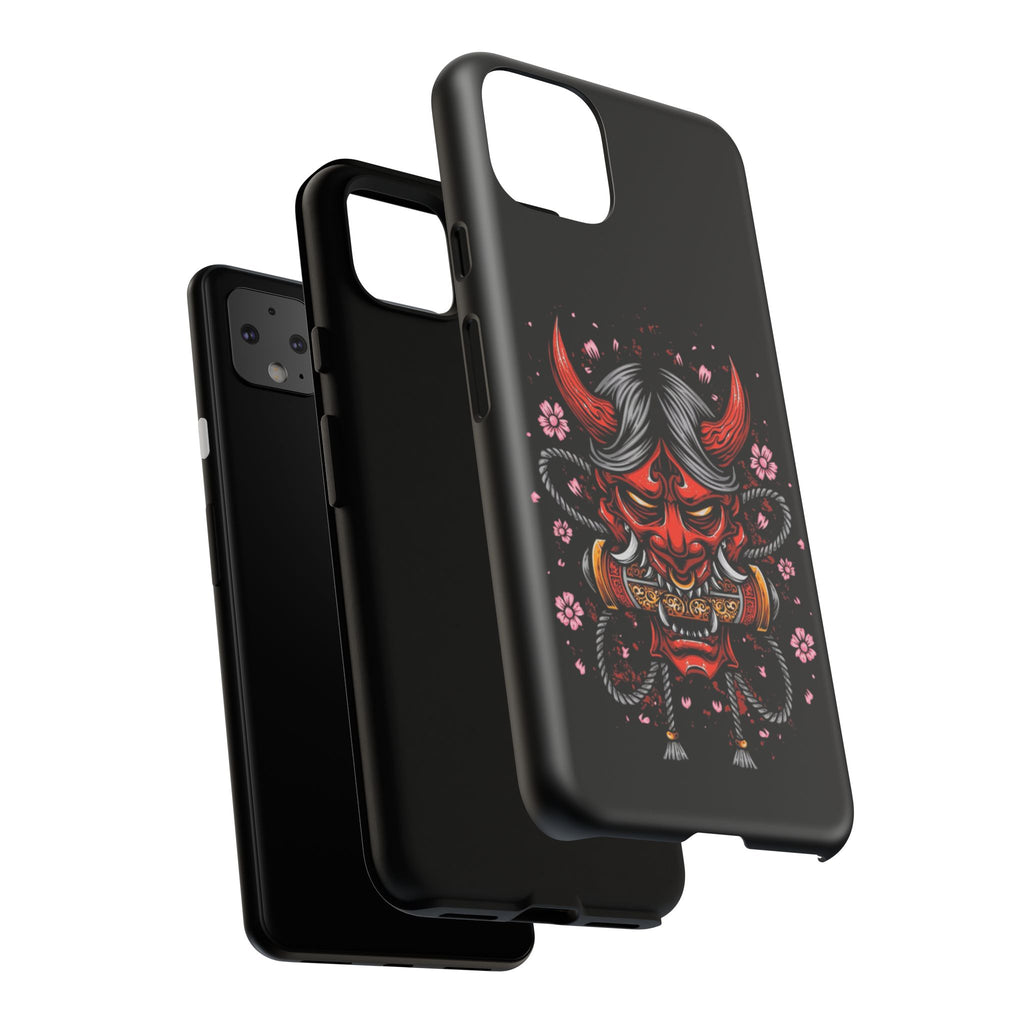 Tough Cases: Fierce Demon Phone Case, Edgy Phone Cover, Protect Your Device, Gift for Anime Fans, Unique Artwork Case