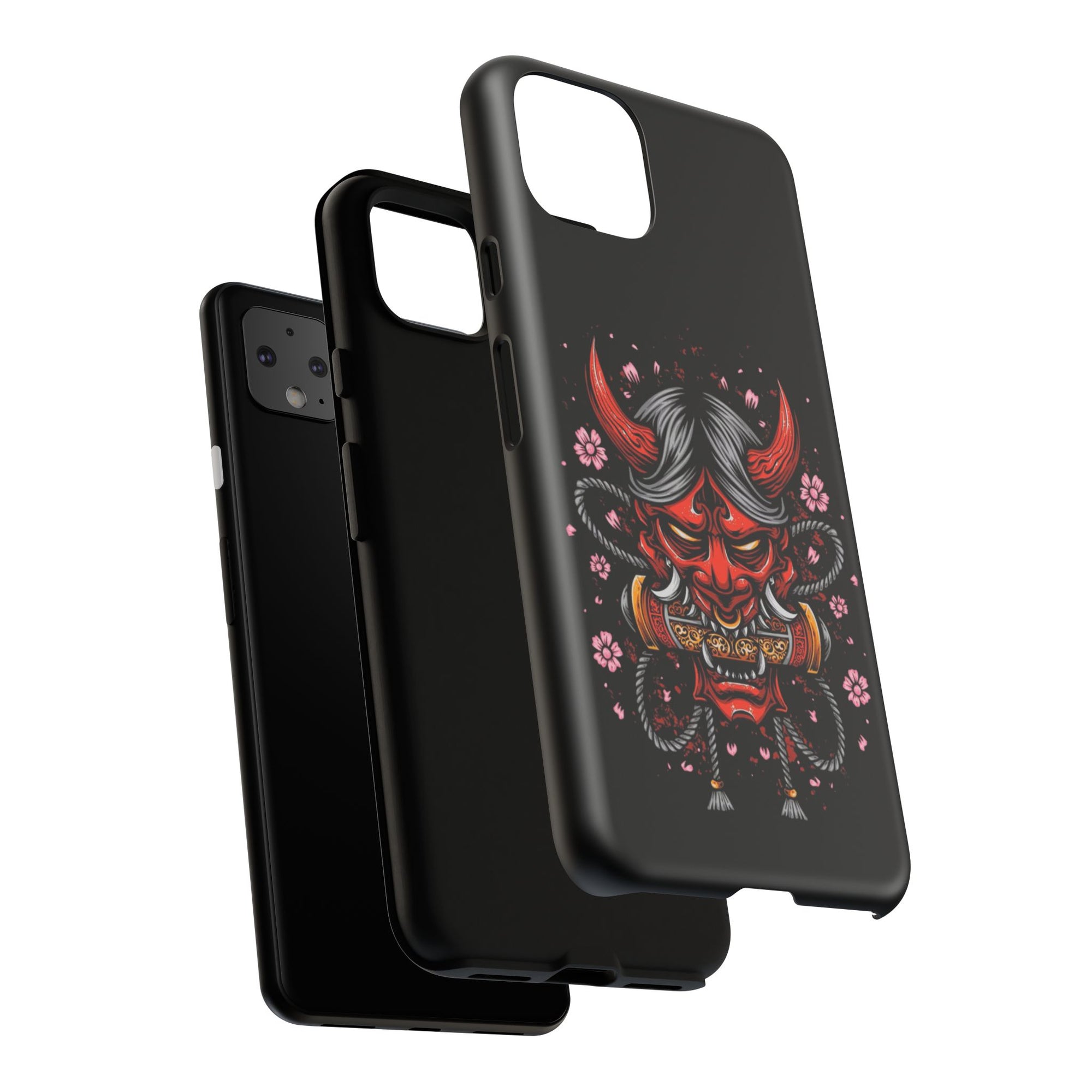 Tough Cases: Fierce Demon Phone Case, Edgy Phone Cover, Protect Your Device, Gift for Anime Fans, Unique Artwork Case