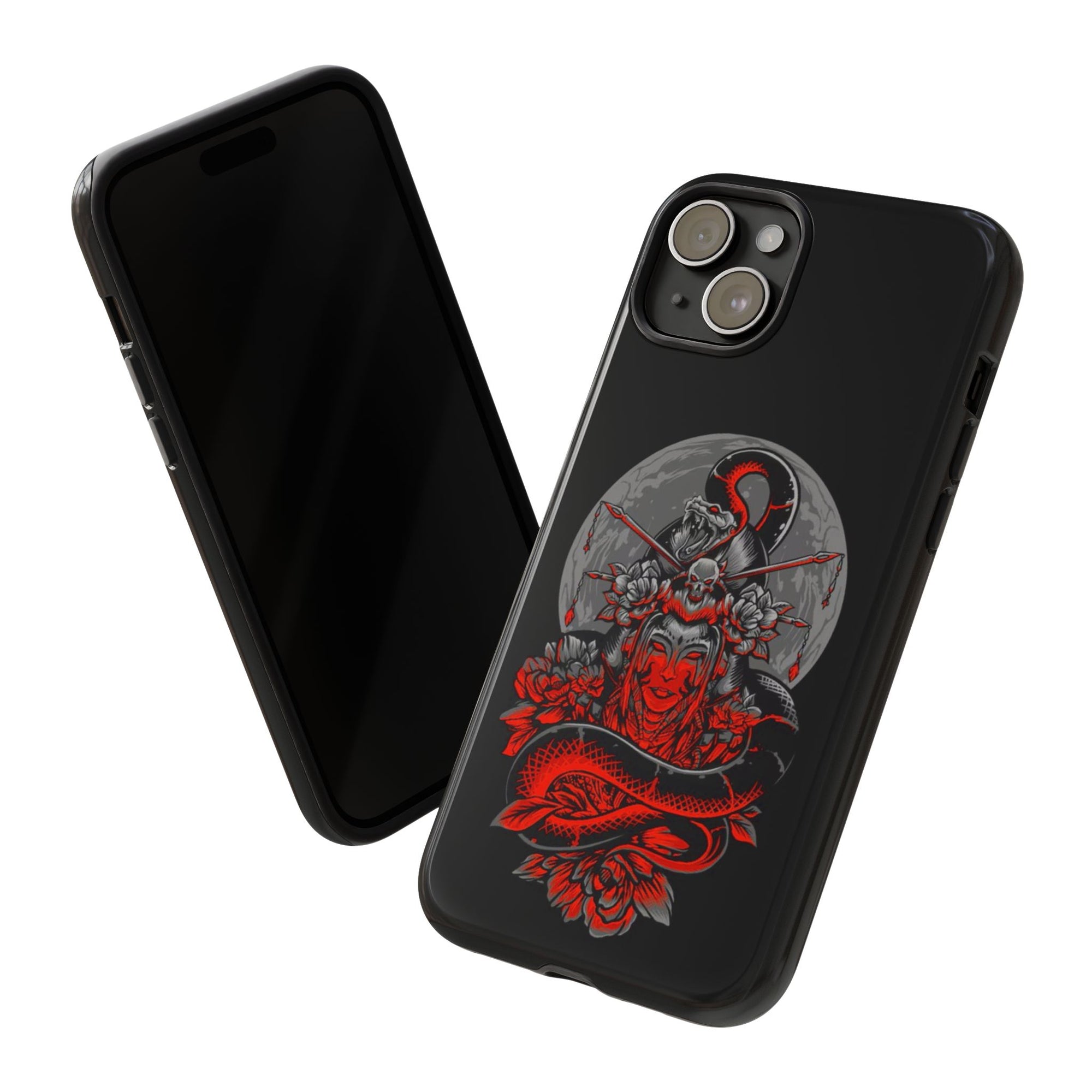 Tough Cases for iPhone, Dragon & Warrior Design, Durable Phone Protection, Perfect Gift for Tech Lovers, Unique Gifting