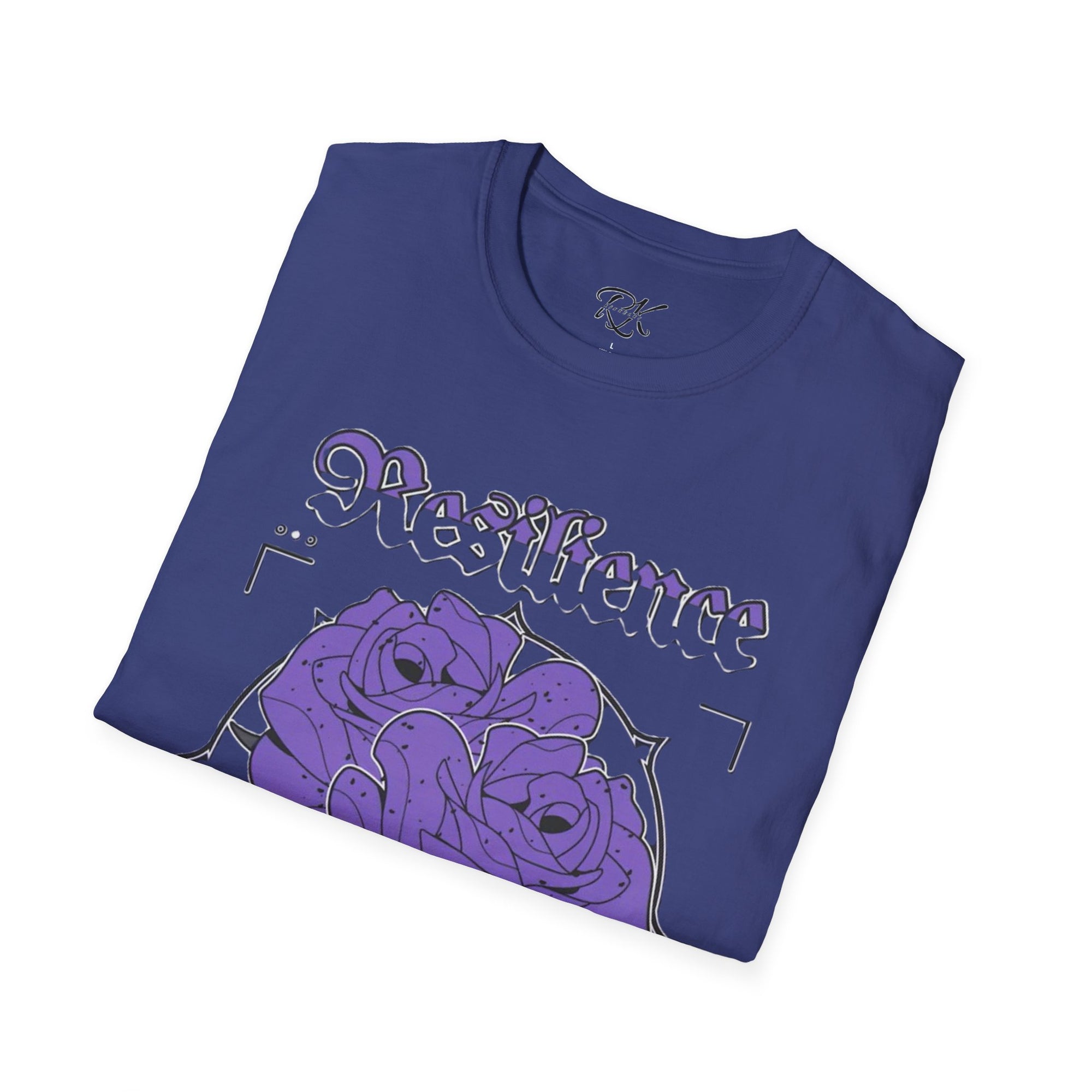 Purple Rose Graphic T-Shirt, Soft Stylish Tee, Unisex Floral Apparel, Gift for Her, Spring Outfit Idea, Vintage Aesthetic Top