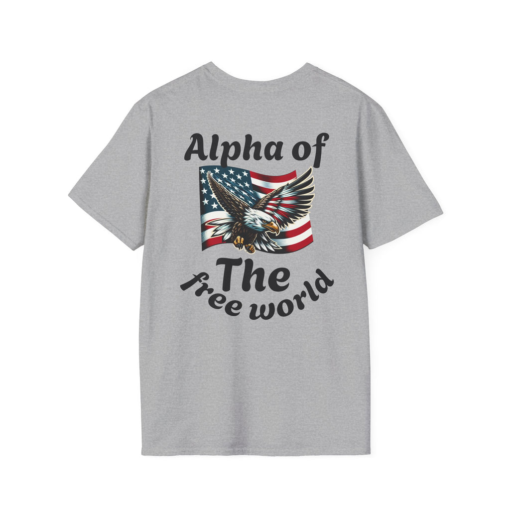 Patriotic Graphic T-Shirt, Unisex Softstyle Tee, Independence Day Gift, Freedom Apparel, Americana Clothing