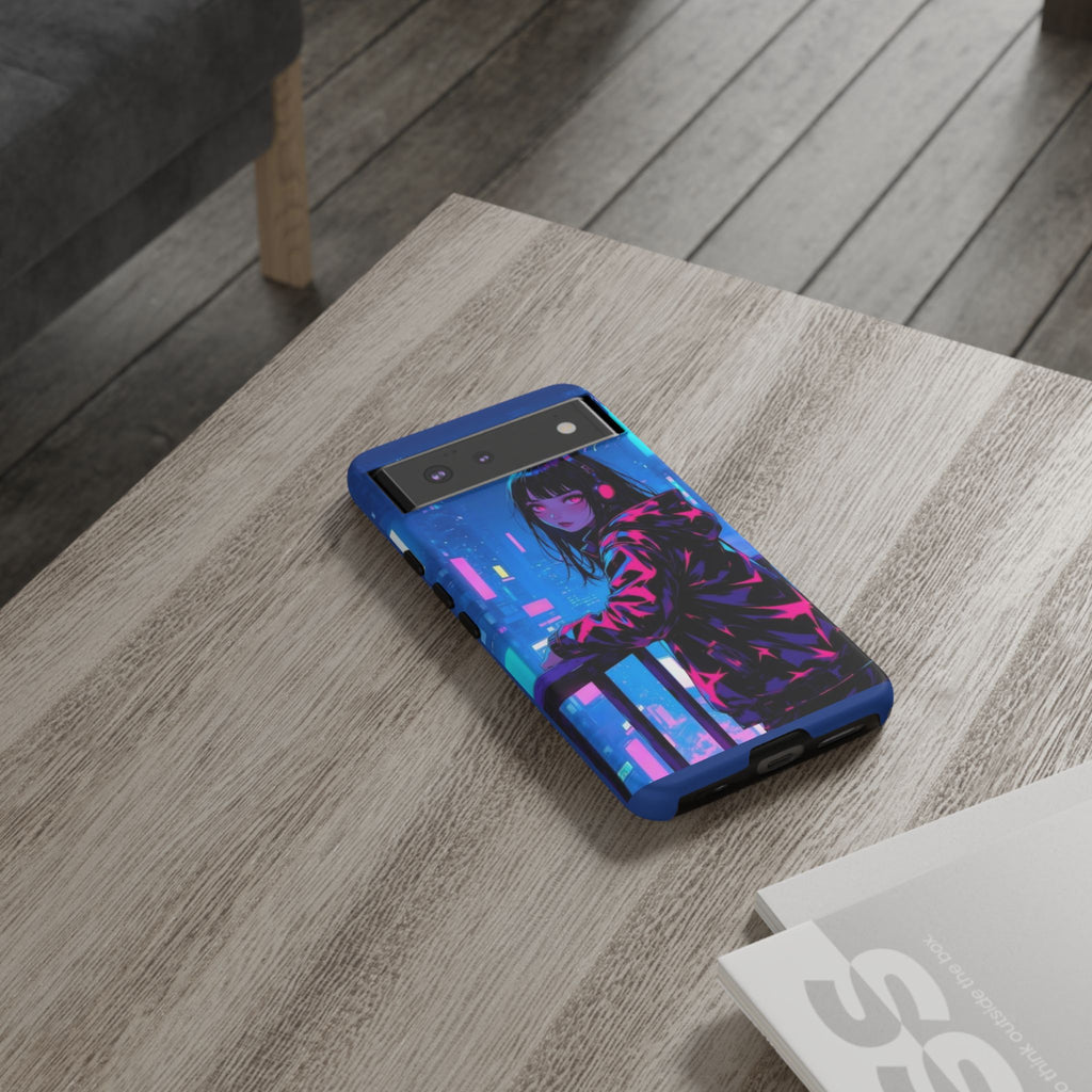 Futuristic Phone Case, Cyberpunk Aesthetic, Tough Phone Cover, Urban Style, Gift for Tech Lovers, Unique Phone Accessories, Streetwear [...]