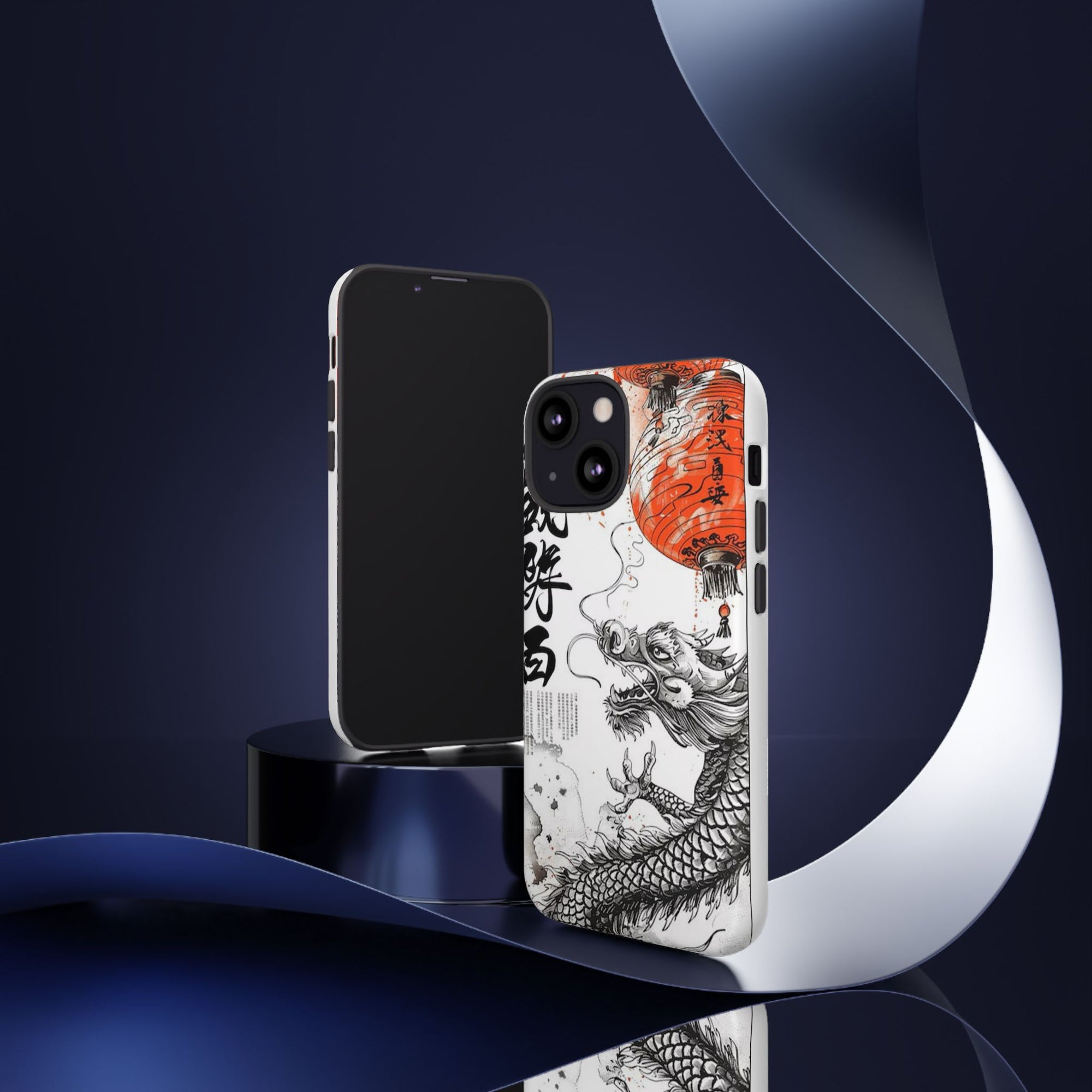 Dragon Design Phone Case, Tough Cases with Chinese Art for Unique Style, Gift for Art Lovers, Phone Protection, Trendy Accessories