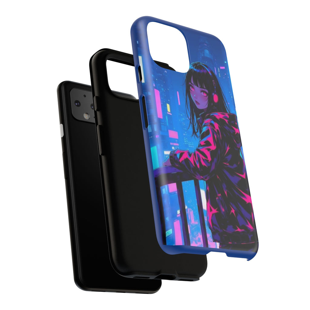 Futuristic Phone Case, Cyberpunk Aesthetic, Tough Phone Cover, Urban Style, Gift for Tech Lovers, Unique Phone Accessories, Streetwear [...]