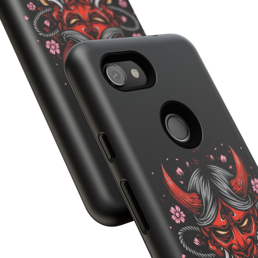 Tough Cases: Fierce Demon Phone Case, Edgy Phone Cover, Protect Your Device, Gift for Anime Fans, Unique Artwork Case