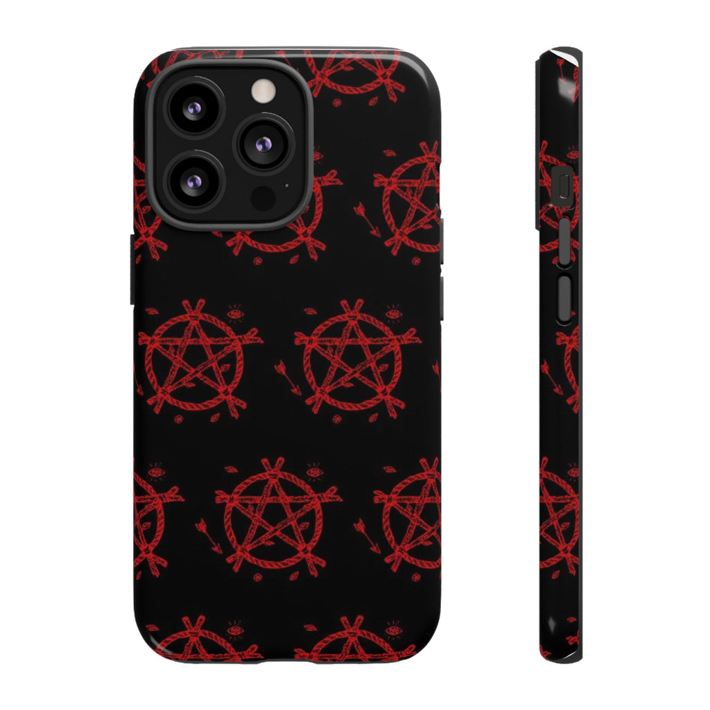 Anarchist iPhone Case, Tough Phone Cover, Punk Style Accessory, Unique Gift for Rebels, Goth Aesthetic Phone Case