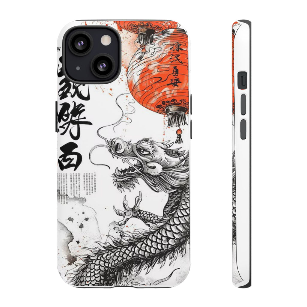 Dragon Design Phone Case, Tough Cases with Chinese Art for Unique Style, Gift for Art Lovers, Phone Protection, Trendy Accessories
