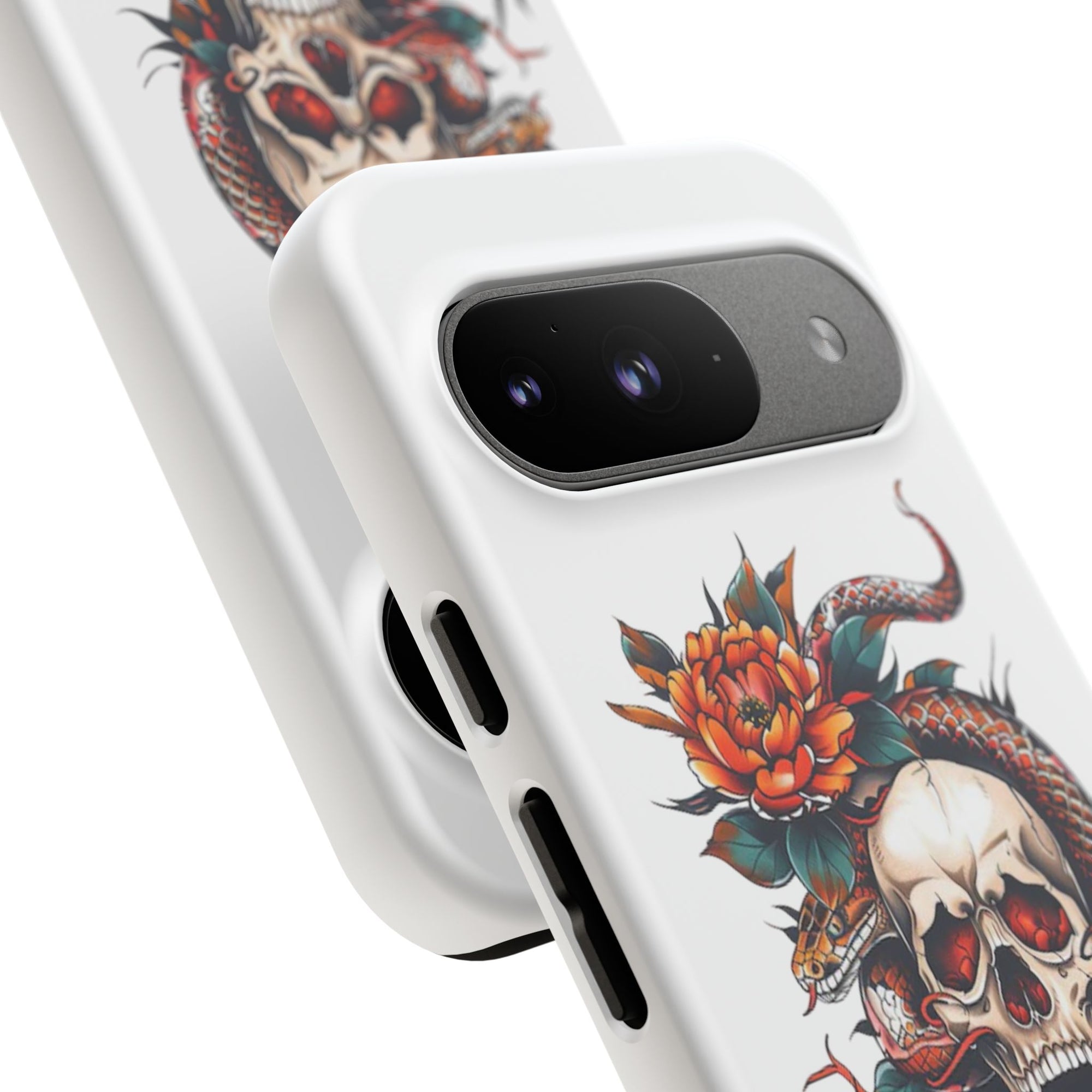 Tough Cases: Skull and Snake Phone Cases, Edgy Accessories, Alternative Fashion, Quirky Gift Ideas, Gothic Style