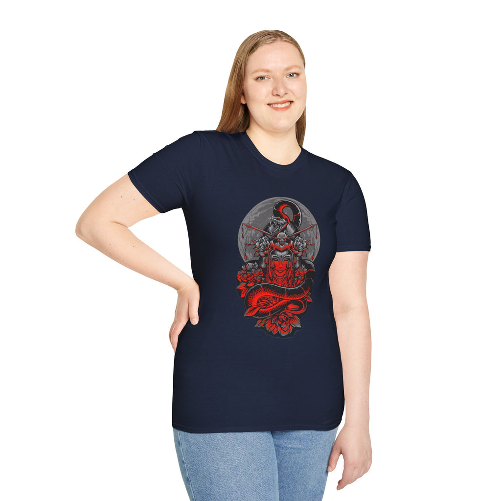 Warrior Spirit Unisex Softstyle T-Shirt, Graphic Tee, Trendy Streetwear, Gifts for Him, Casual Wear, Unique Design