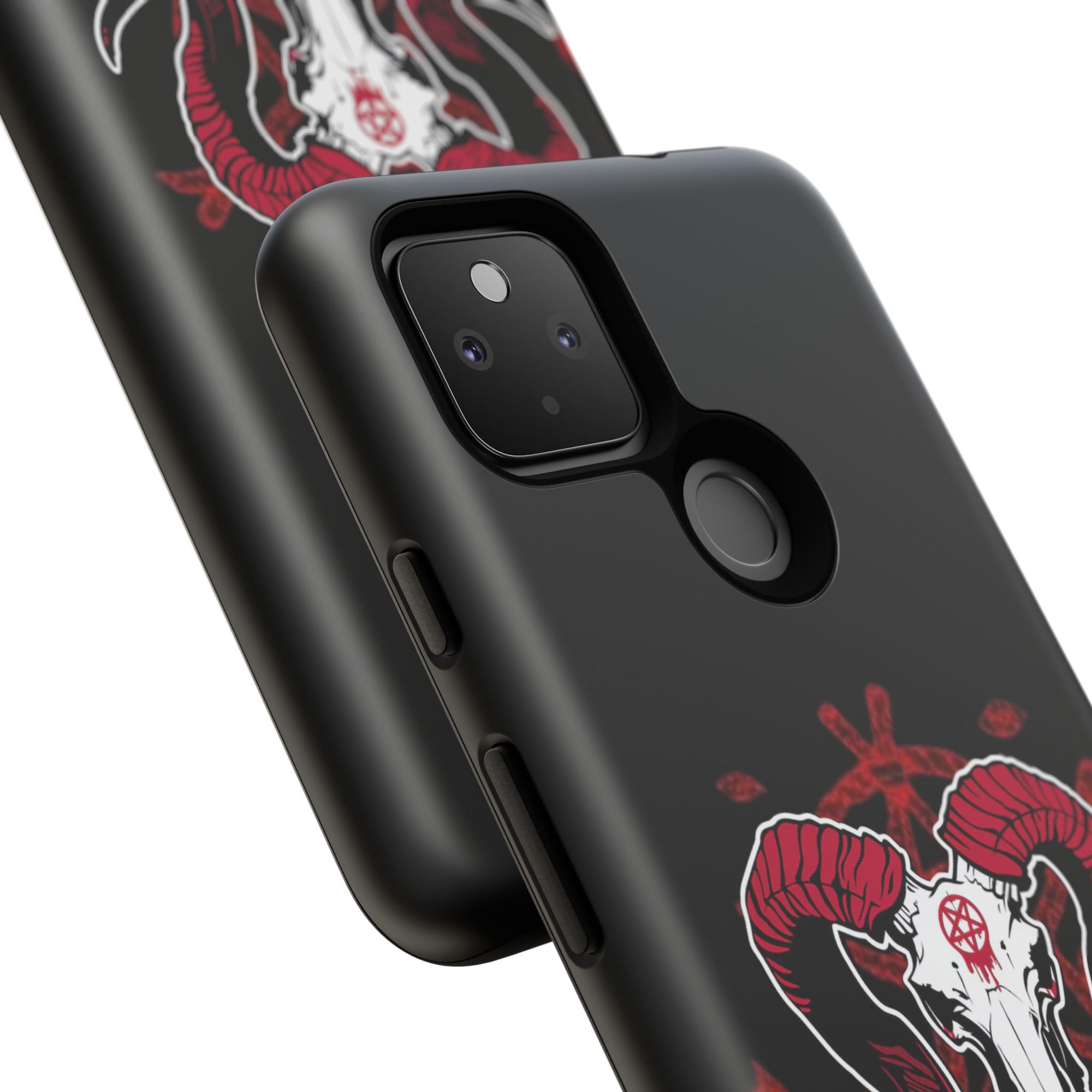 Tough Cases: Dark Aesthetic Phone Case, Gothic Phone Cover, Unique Gift for Him, Occult Design, Animal Skull Artwork, Halloween Decor