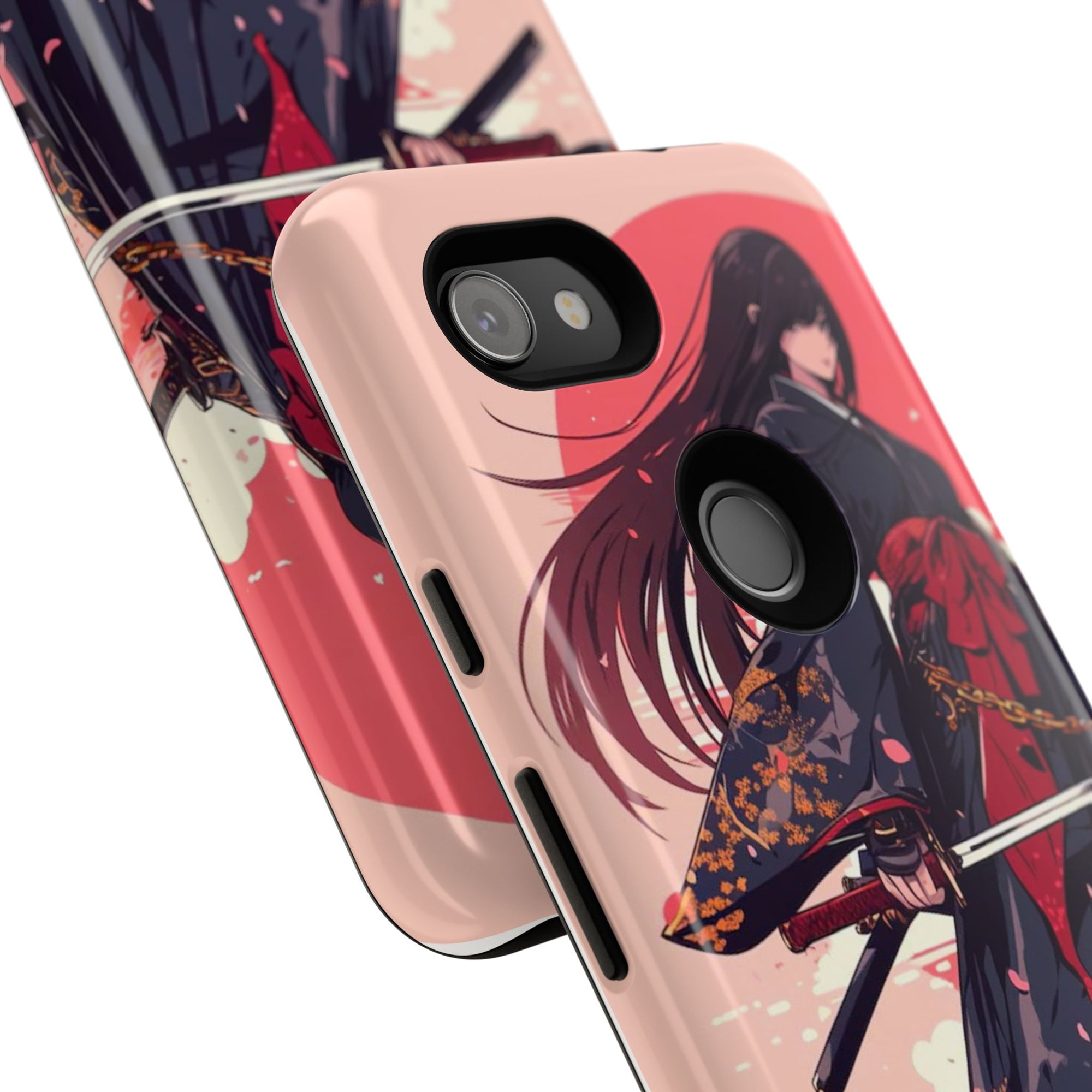 Stylish Phone Case with Warrior Design, Tough Phone Cover for Anime Lovers, Gift for Gamers, Cute Phone Accessories, Unique Tech Gifts