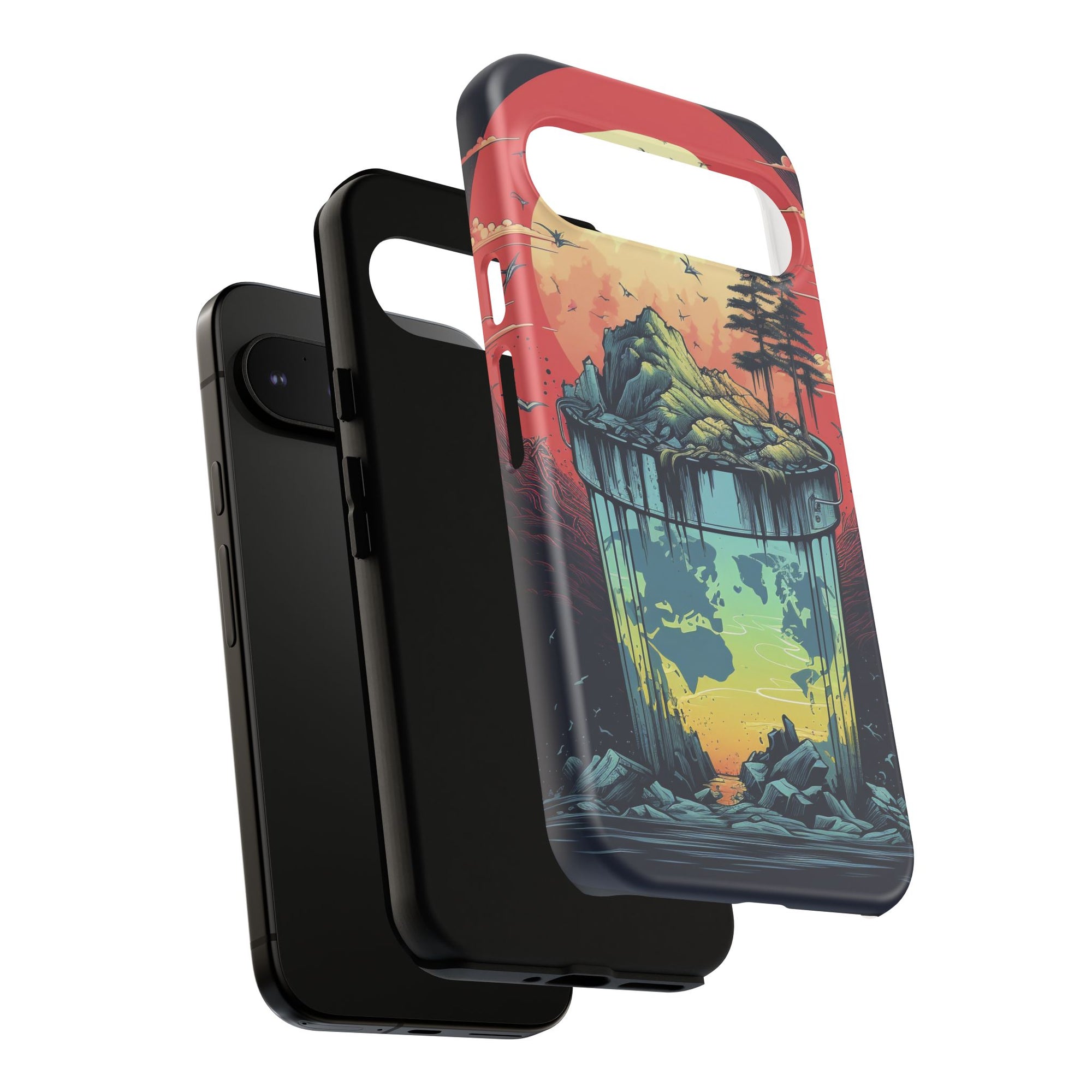 Vibrant Nature-Themed Phone Case, Tough Cases for Adventurers, Eco-Friendly, Trendy Phone Accessory, Great Gift for Nature Lovers