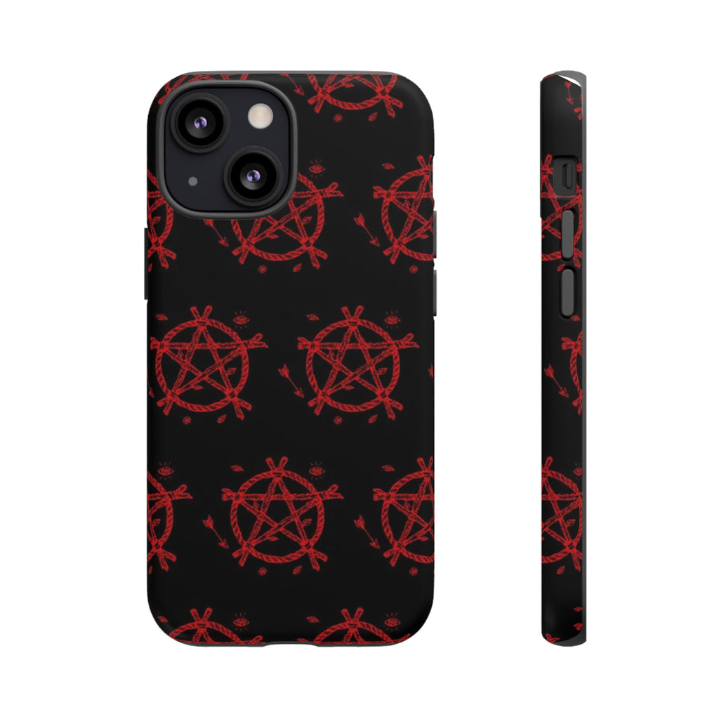 Anarchist iPhone Case, Tough Phone Cover, Punk Style Accessory, Unique Gift for Rebels, Goth Aesthetic Phone Case