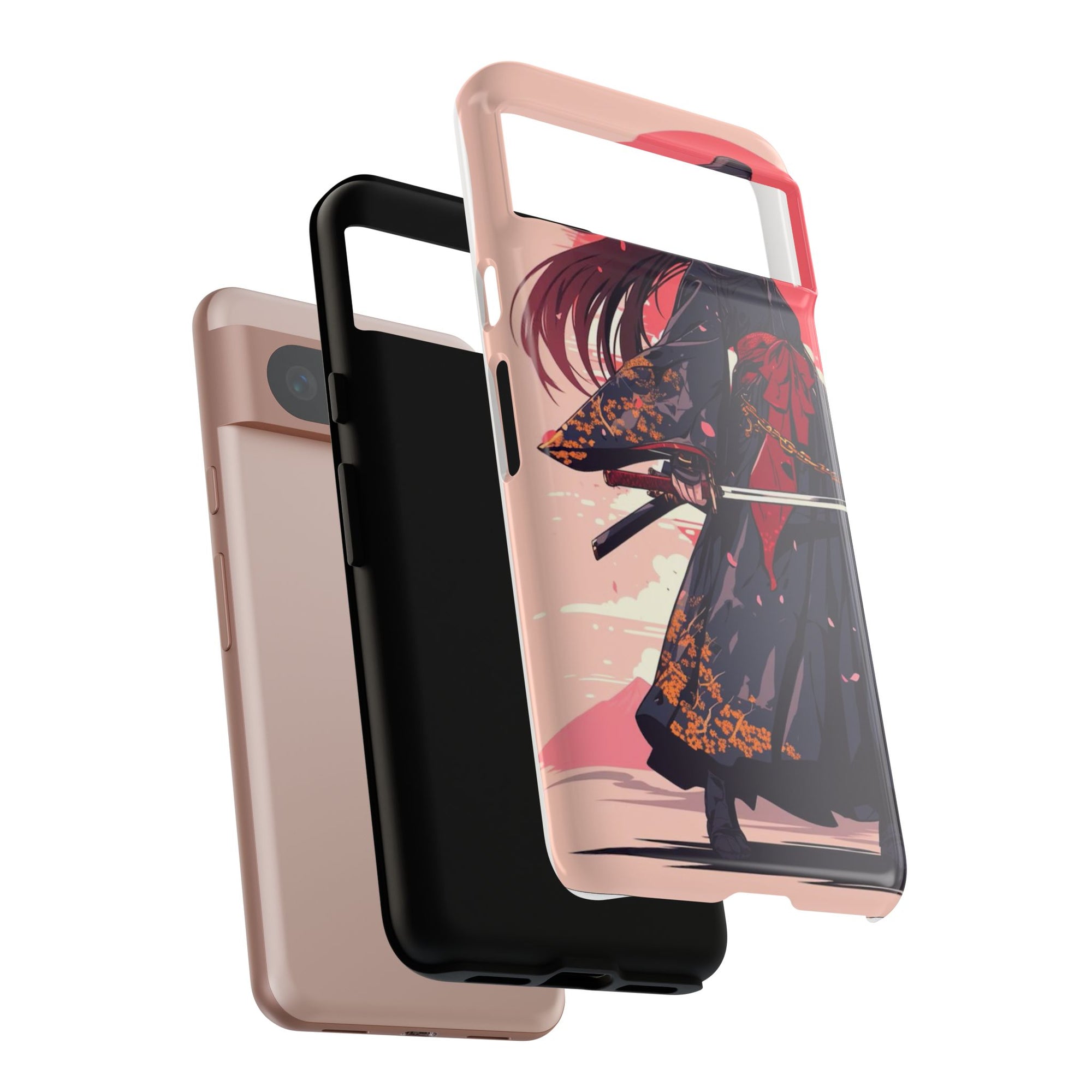 Stylish Phone Case with Warrior Design, Tough Phone Cover for Anime Lovers, Gift for Gamers, Cute Phone Accessories, Unique Tech Gifts