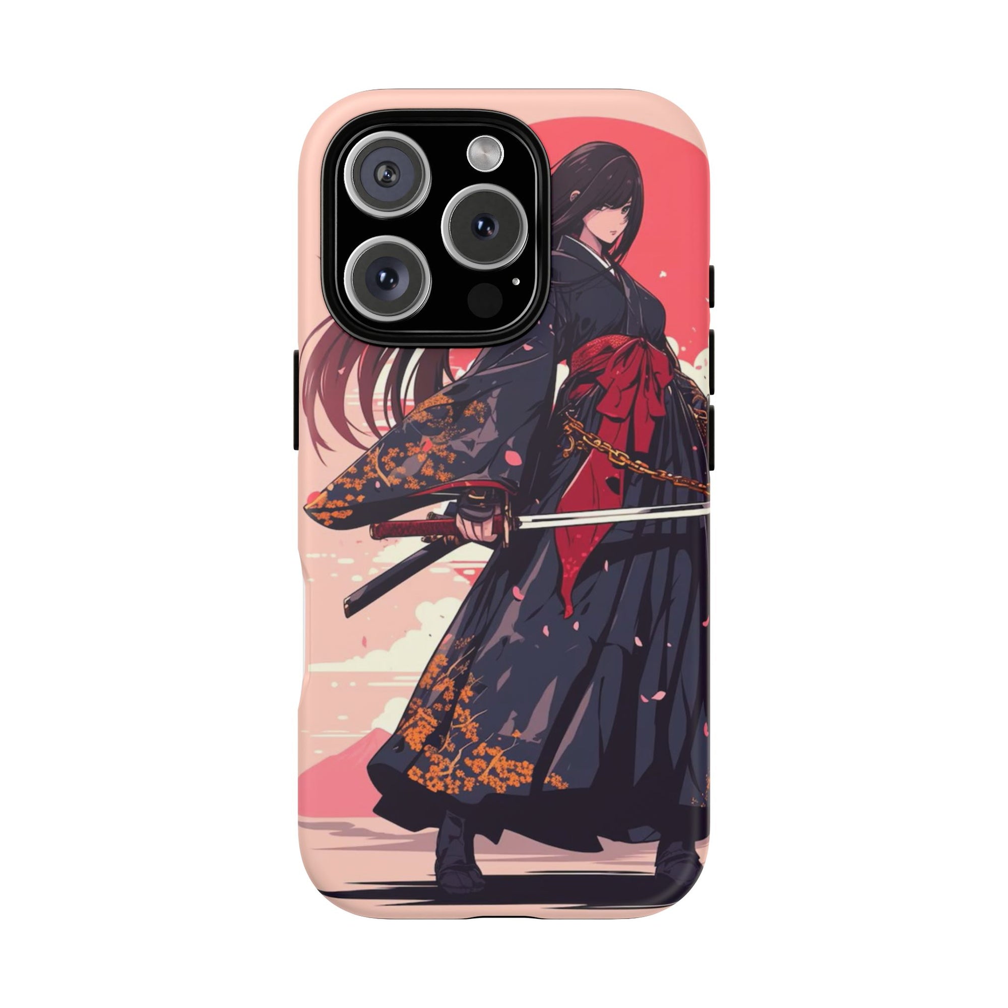 Stylish Phone Case with Warrior Design, Tough Phone Cover for Anime Lovers, Gift for Gamers, Cute Phone Accessories, Unique Tech Gifts