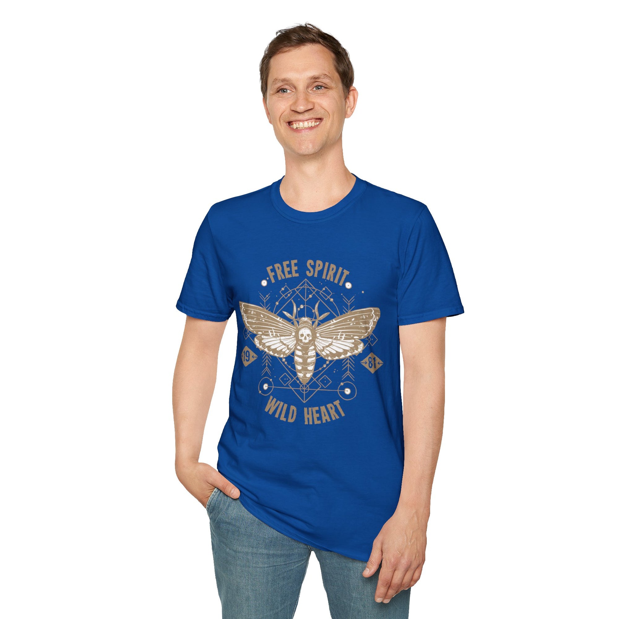 Free Spirit Wild Heart Unisex T-Shirt, Boho Graphic Tee, Nature Lover Shirt, Gift for Adventurers, Casual Wear, Everyday Comfort
