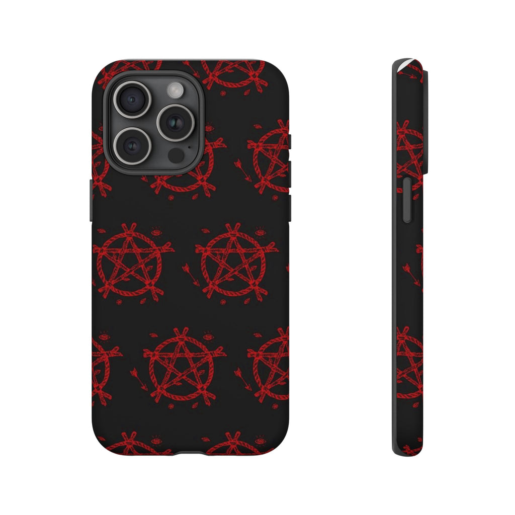 Anarchist iPhone Case, Tough Phone Cover, Punk Style Accessory, Unique Gift for Rebels, Goth Aesthetic Phone Case