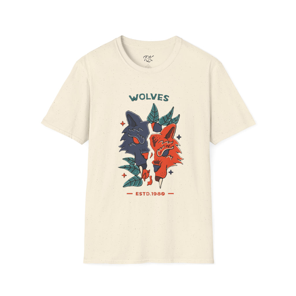Wolf Graphic Unisex T-Shirt, Nature Lovers Tee, Gift for Animal Enthusiasts, Casual Wear, Eco-Friendly Fashion