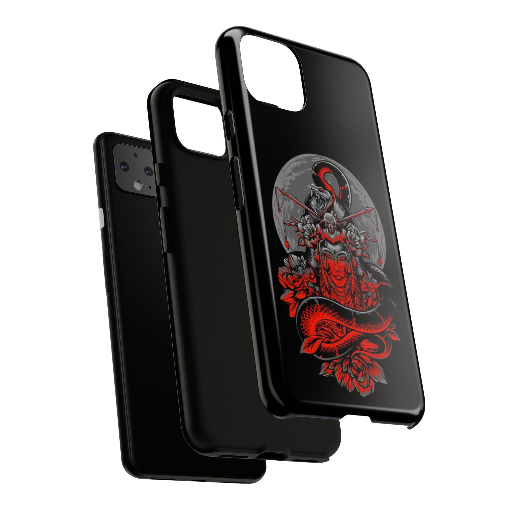 Tough Cases for iPhone, Dragon & Warrior Design, Durable Phone Protection, Perfect Gift for Tech Lovers, Unique Gifting