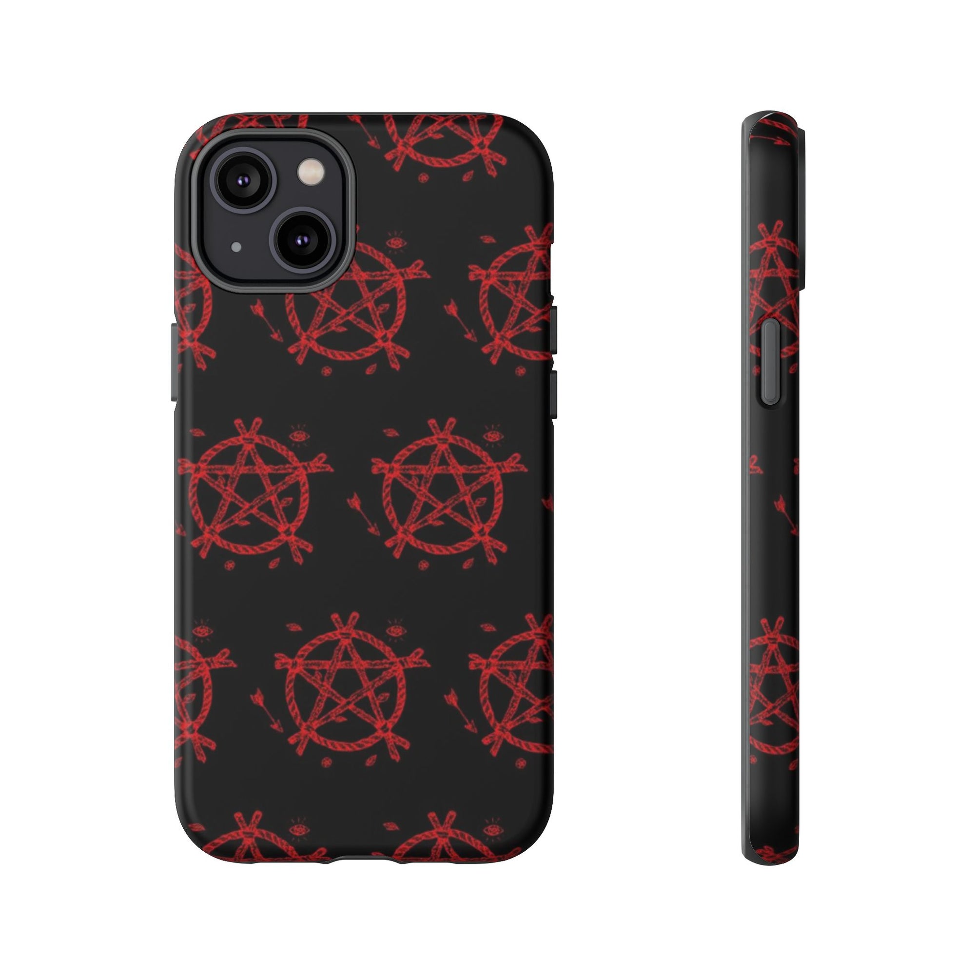 Anarchist iPhone Case, Tough Phone Cover, Punk Style Accessory, Unique Gift for Rebels, Goth Aesthetic Phone Case