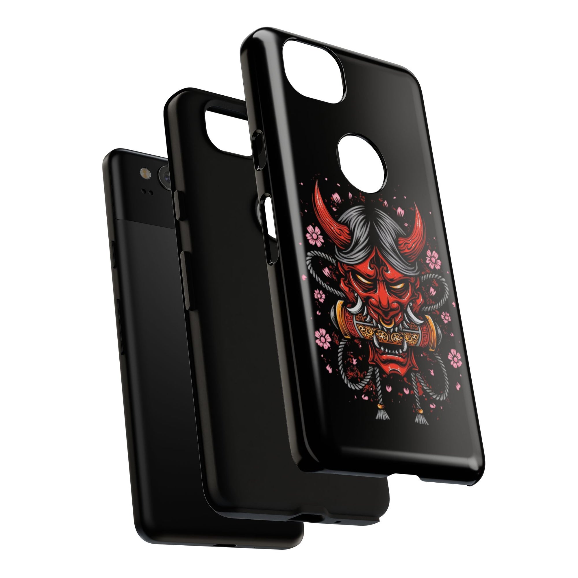 Tough Cases: Fierce Demon Phone Case, Edgy Phone Cover, Protect Your Device, Gift for Anime Fans, Unique Artwork Case