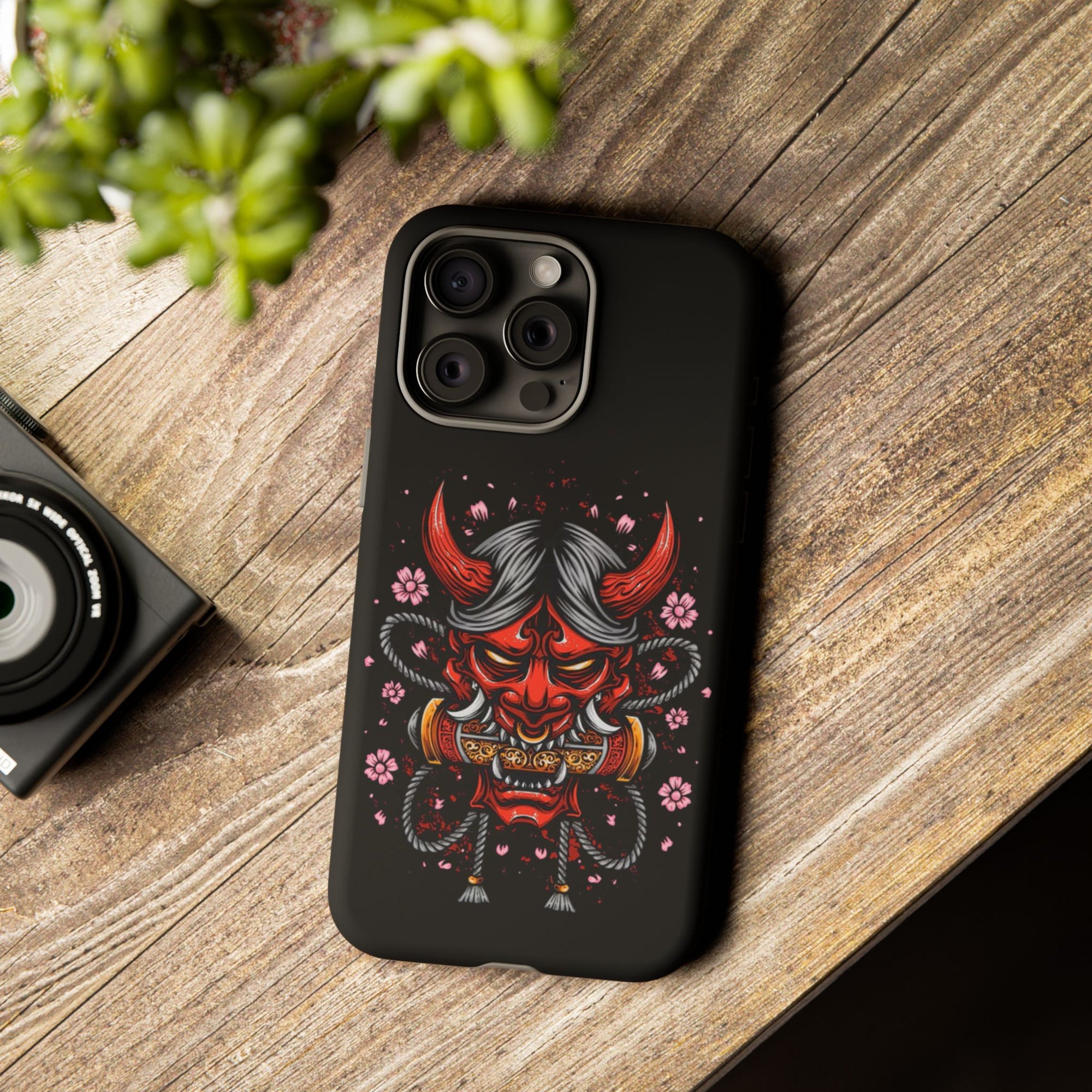 Tough Cases: Fierce Demon Phone Case, Edgy Phone Cover, Protect Your Device, Gift for Anime Fans, Unique Artwork Case