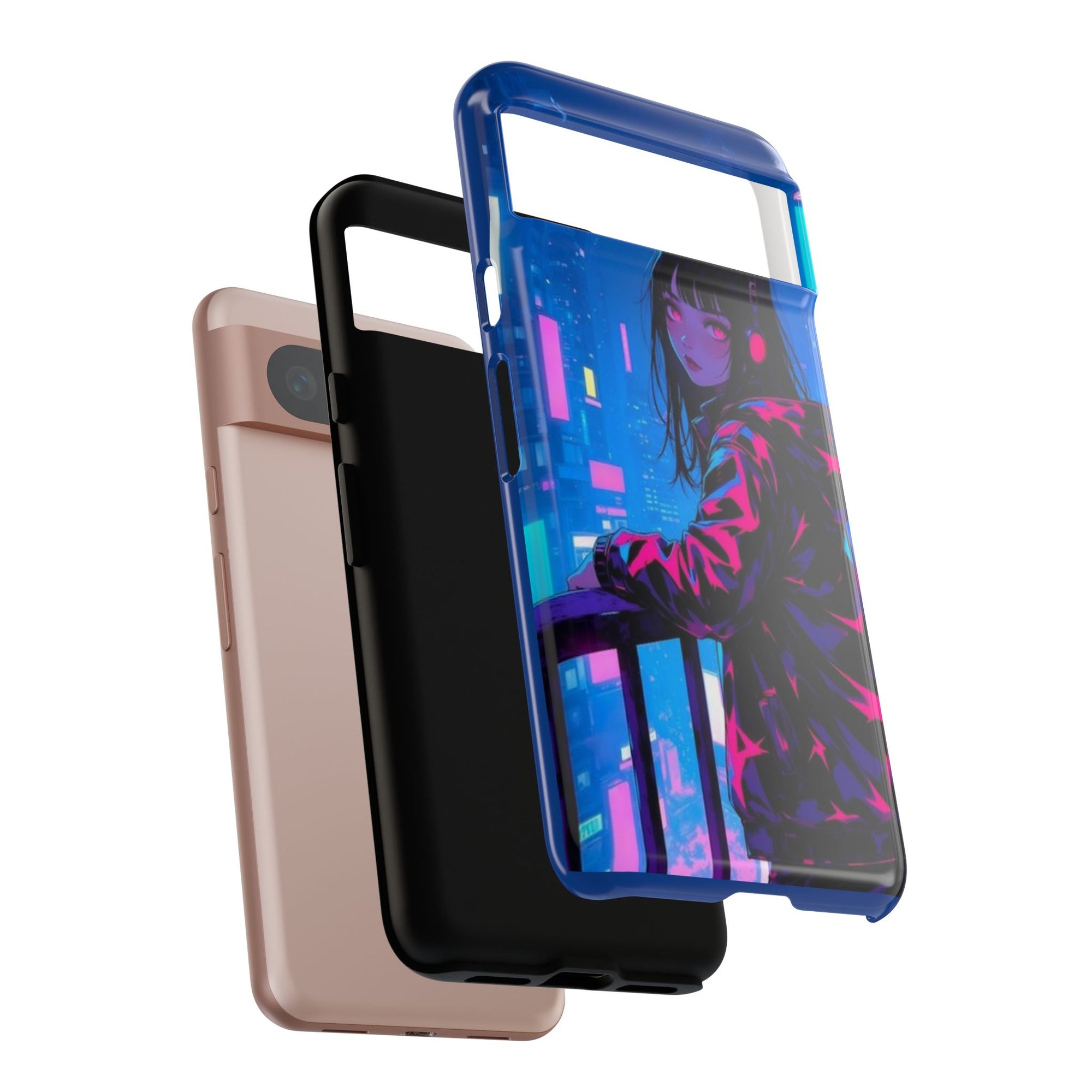 Futuristic Phone Case, Cyberpunk Aesthetic, Tough Phone Cover, Urban Style, Gift for Tech Lovers, Unique Phone Accessories, Streetwear [...]