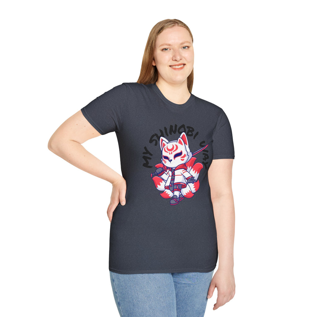 Unisex Anime T-Shirt - 'My Shinobi Pal' Graphic Tee, Comfortable Streetwear, Gift for Anime Lovers, Casual Wear, Stylish Outfit