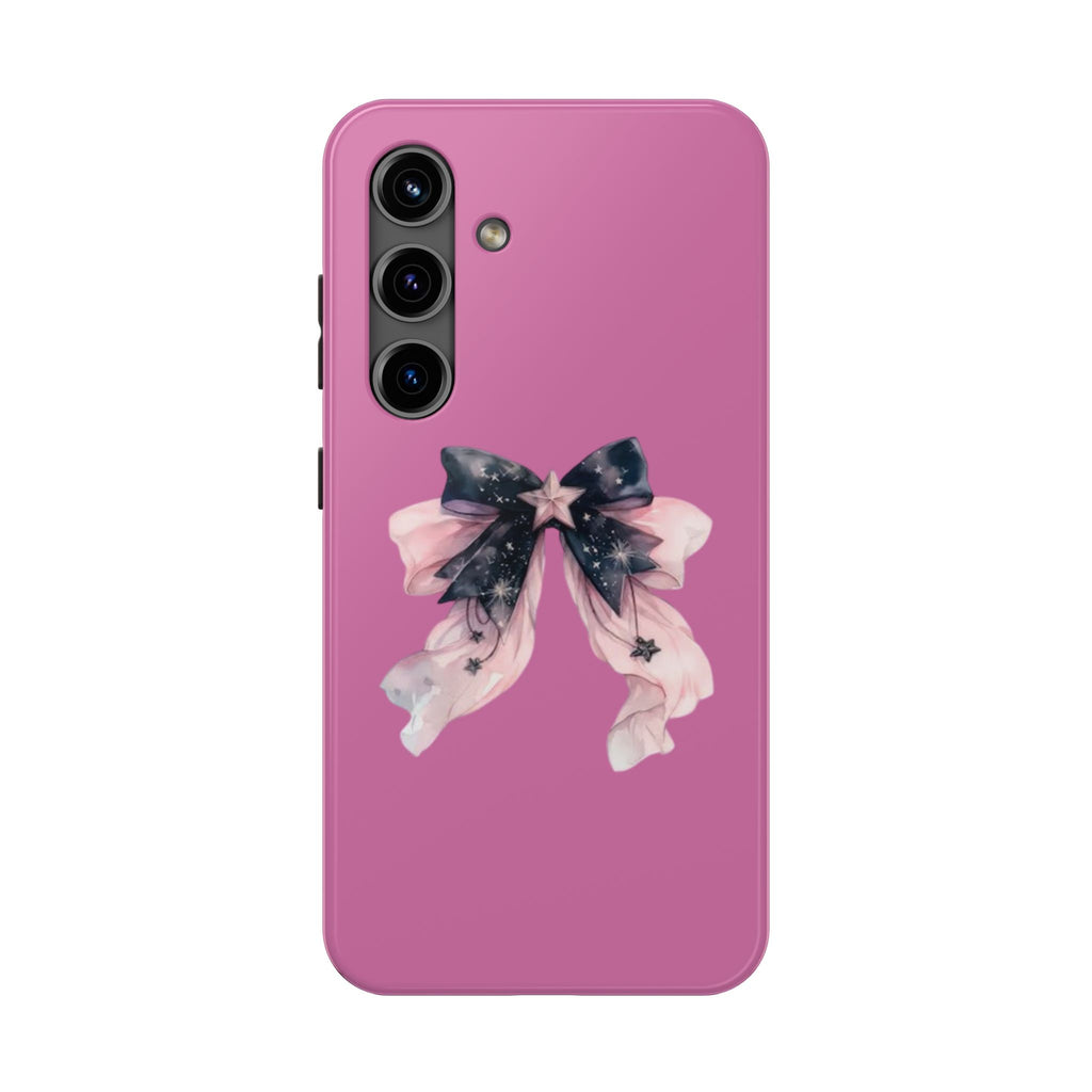 Pink Ribbon Tough Phone Cases, Galaxy Phone Covers, Chic Phone Protection, Ideal Gift for Her, Stylish Tech Accessories