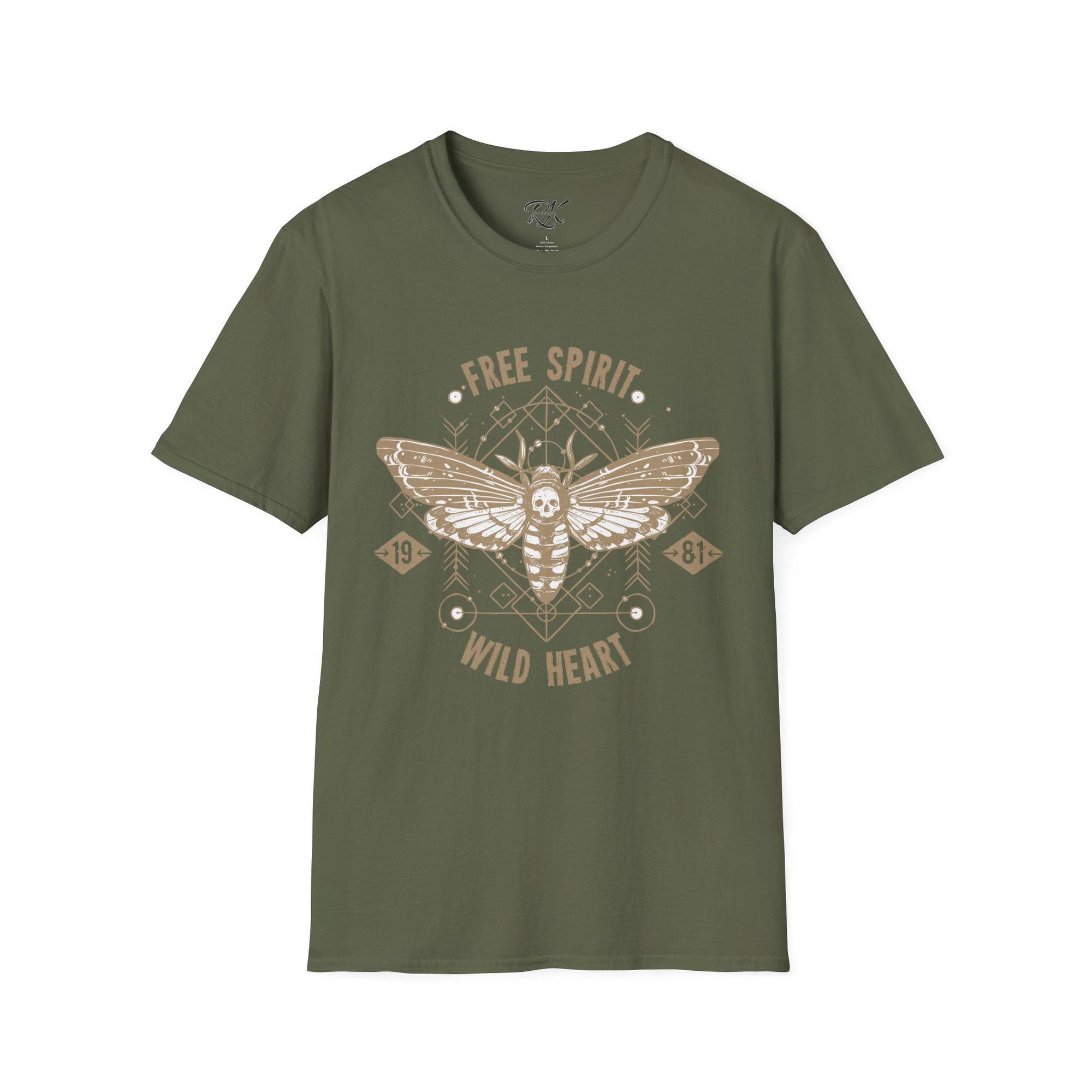 Free Spirit Wild Heart Unisex T-Shirt, Boho Graphic Tee, Nature Lover Shirt, Gift for Adventurers, Casual Wear, Everyday Comfort