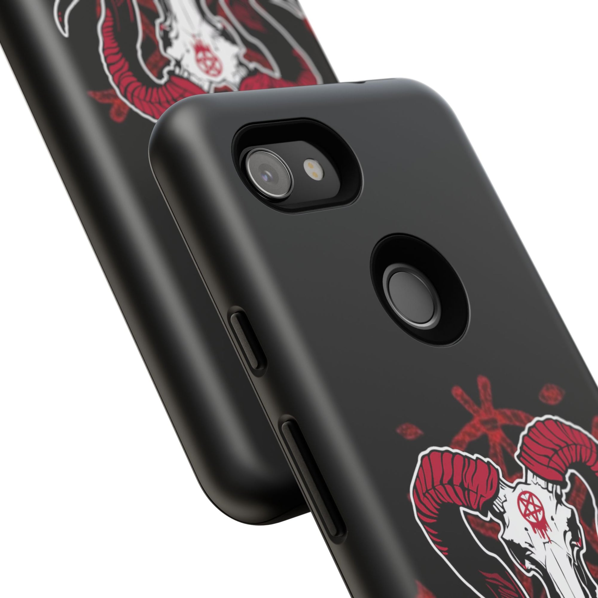 Tough Cases: Dark Aesthetic Phone Case, Gothic Phone Cover, Unique Gift for Him, Occult Design, Animal Skull Artwork, Halloween Decor